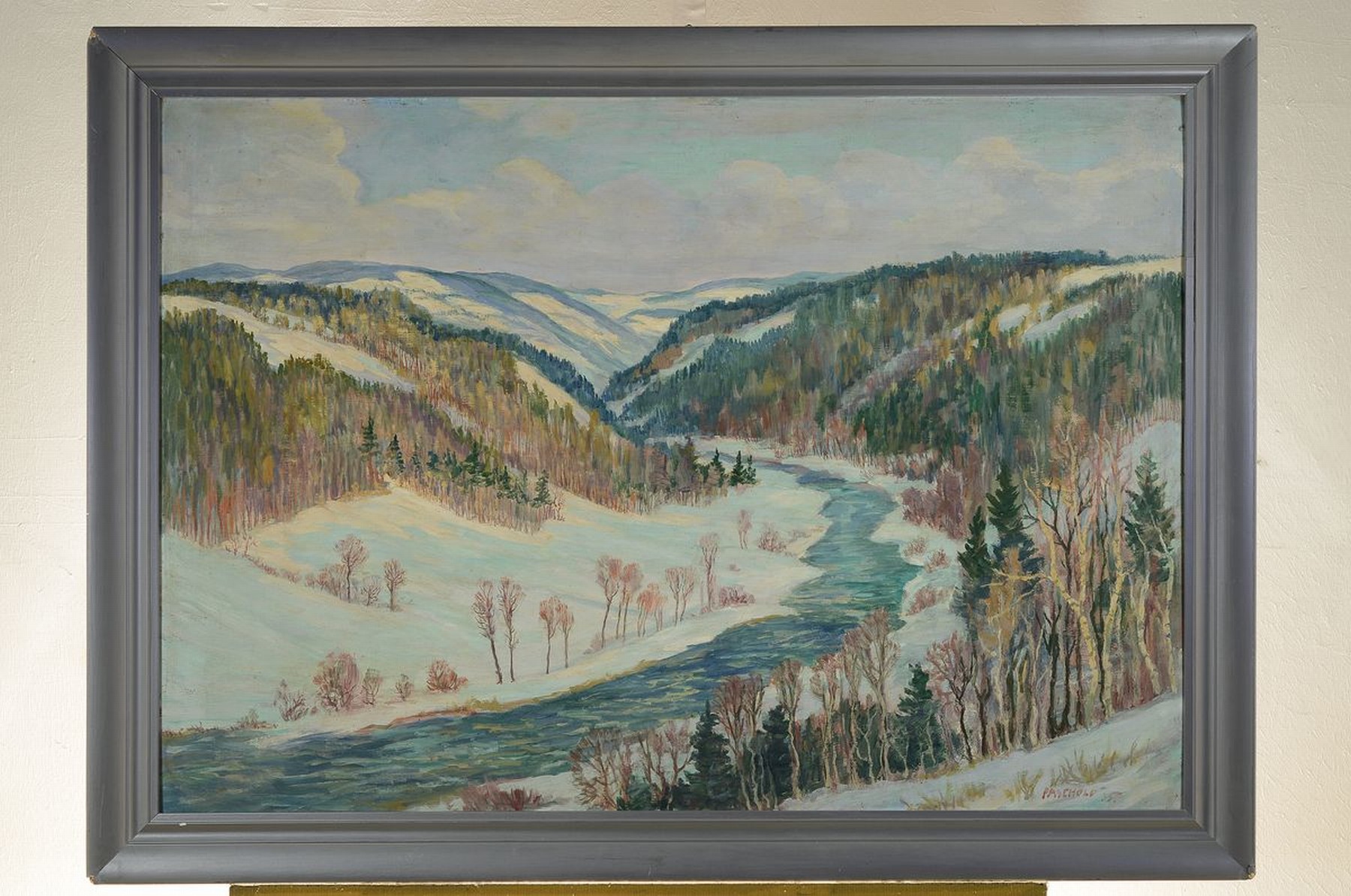 Detail k: Hermann Paschold, 1879 Ziegenrück-1965 Gera,Malerlehre, nach autodidaktischer Hinwendung zur Malerei ab 1900 Schüler von Prof. Ernst Kretzschmar, ...