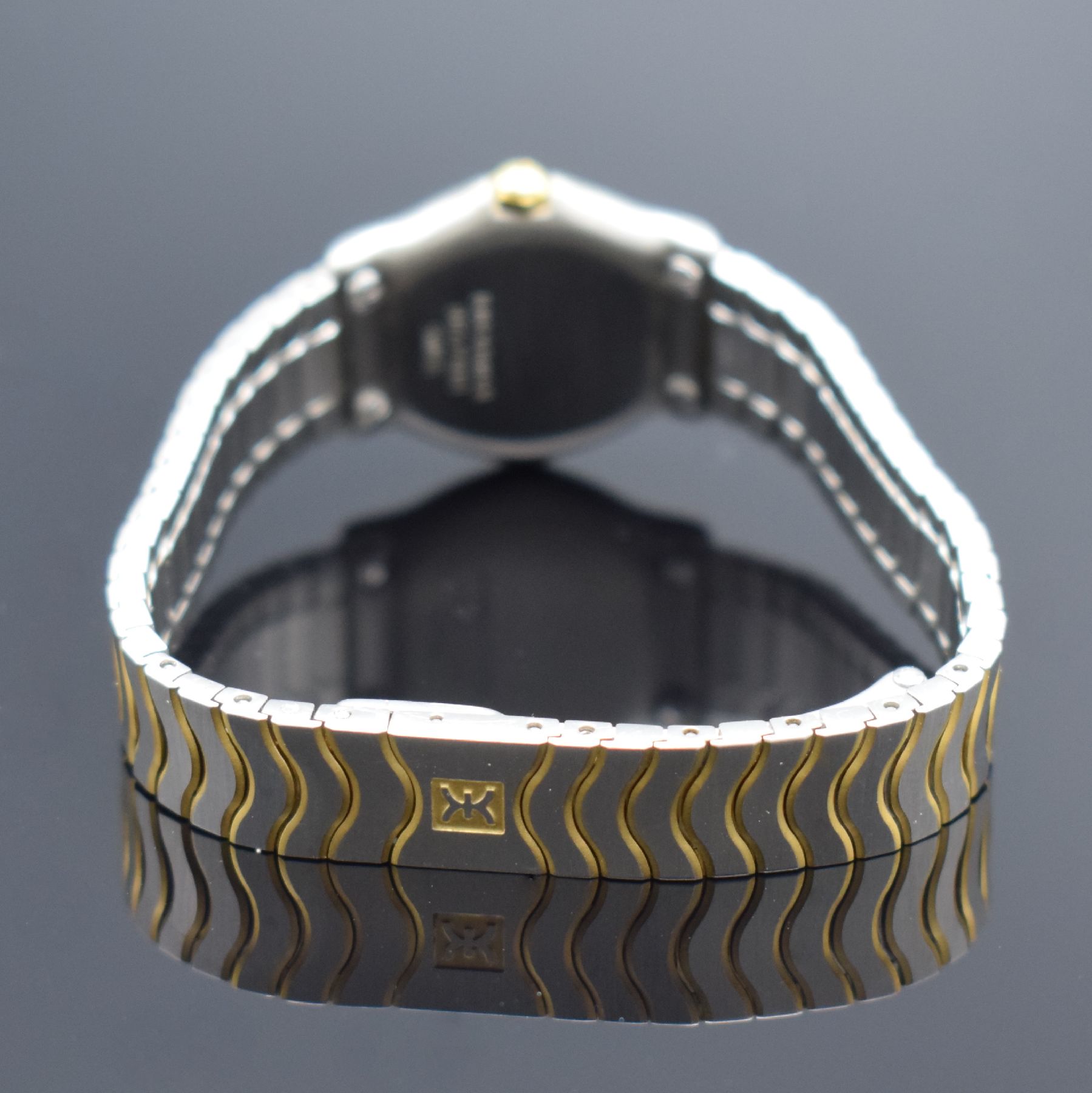 Detail b: EBEL Sport Classique Damenarmbanduhr, Schweiz um 1995, quarz, Edelstahl & Gold komb., Stülpgeh., Gold-Lünette 5x verschr., Gliederband m. ...