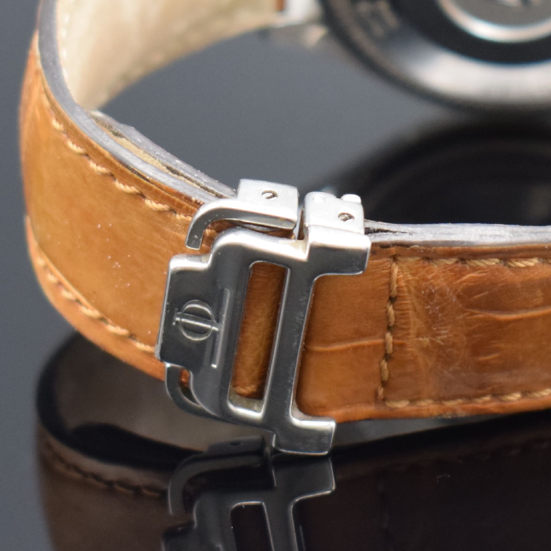 Detail b: BAUME & MERCIER Malibu Herrenarmbanduhr mit Chronograph in Stahl, Schweiz verk. lt. beil. Garantiekarte 08/1998, Automatik, Ref. MV045169, verschr. ...