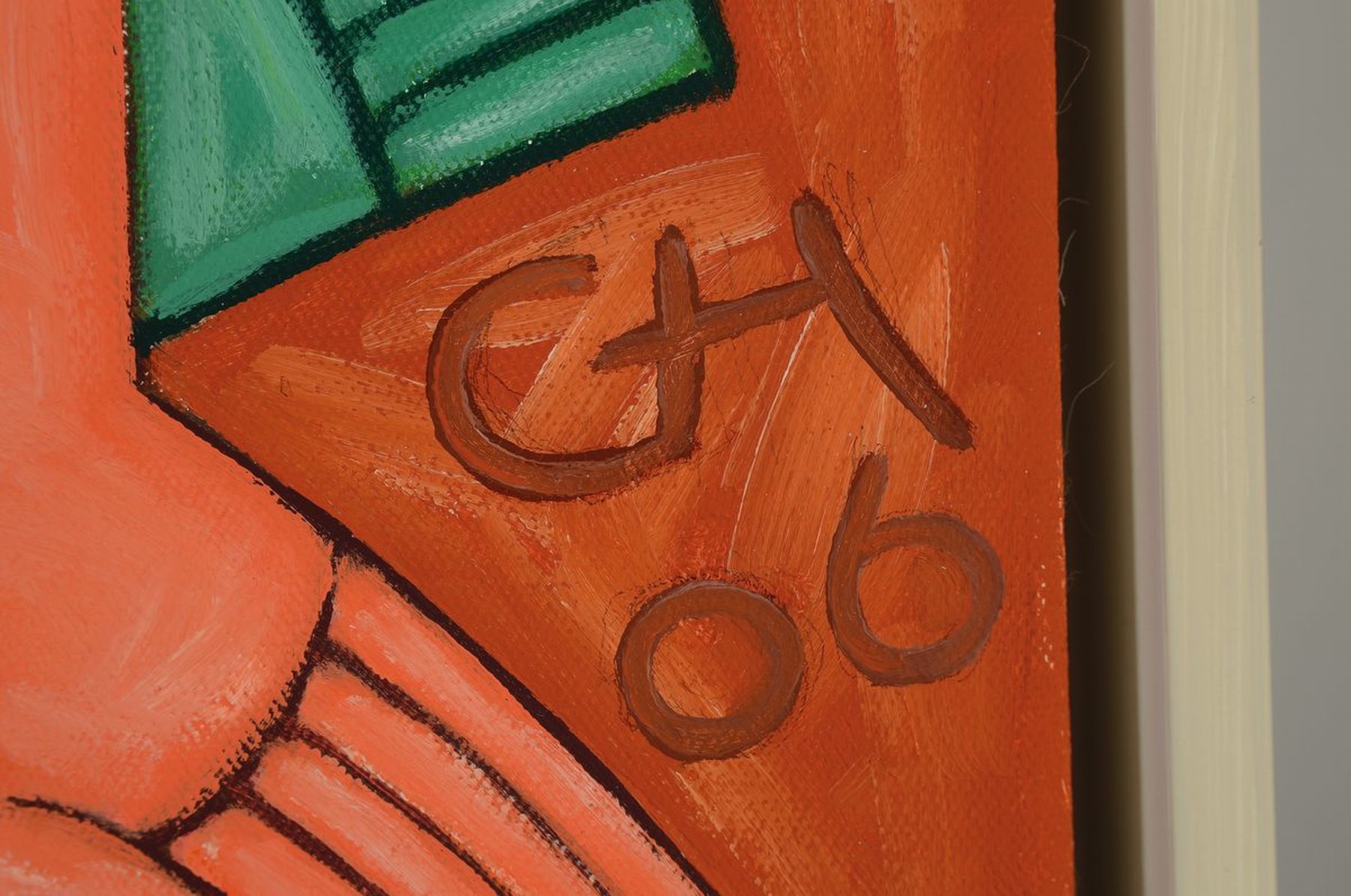 Detail a: Alex Christmann, geb. 1932 Heilbronn, ansässig in Schwaigern, Mädchen am Fluss, Öl/Lwd, rückseitig betitelt und bezeichnet, ca. 100x75cm, R. ca. ...