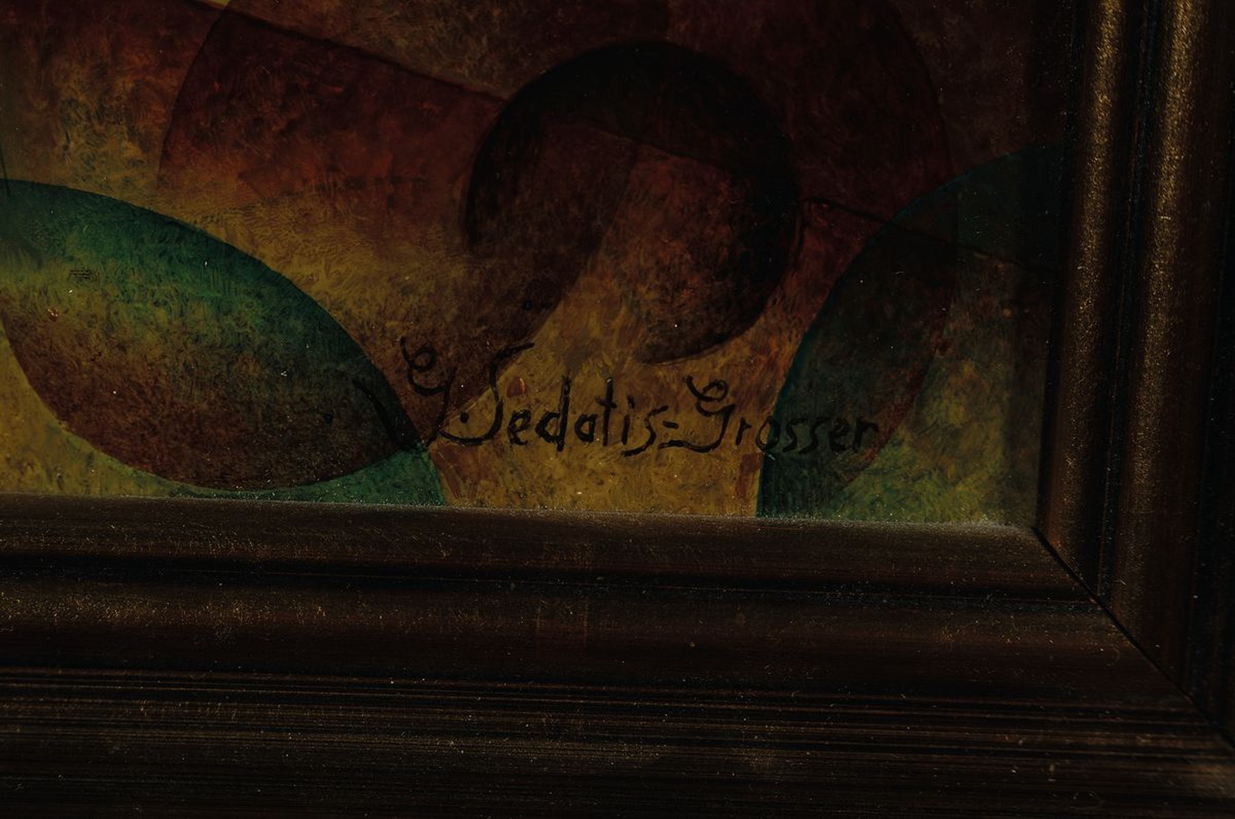 Detail a: Gisela Sedatis-Grosser, 1935 Berlin-2007, Studium an der Hochschule für Kunst und Handwerk in Berlin, woe sie bei Martin Dittberner die chinesische ...