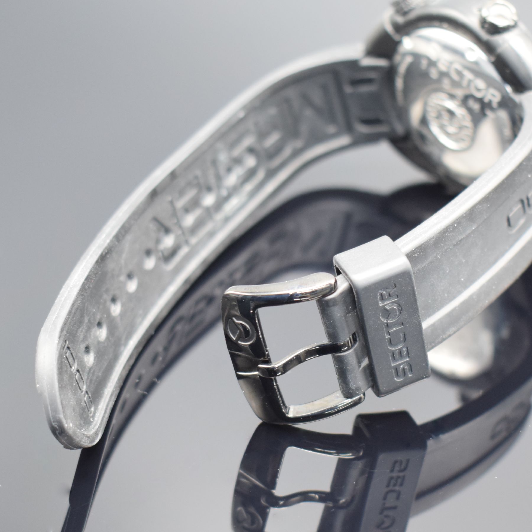 Detail b: SECTOR 1000 MT Shark Master Taucher- Herrenarmbanduhr, Schweiz um 2015, Automatik, geschw. Edelstahlgeh., Boden & Kronen verschr., Krone f. Aufzug, ...