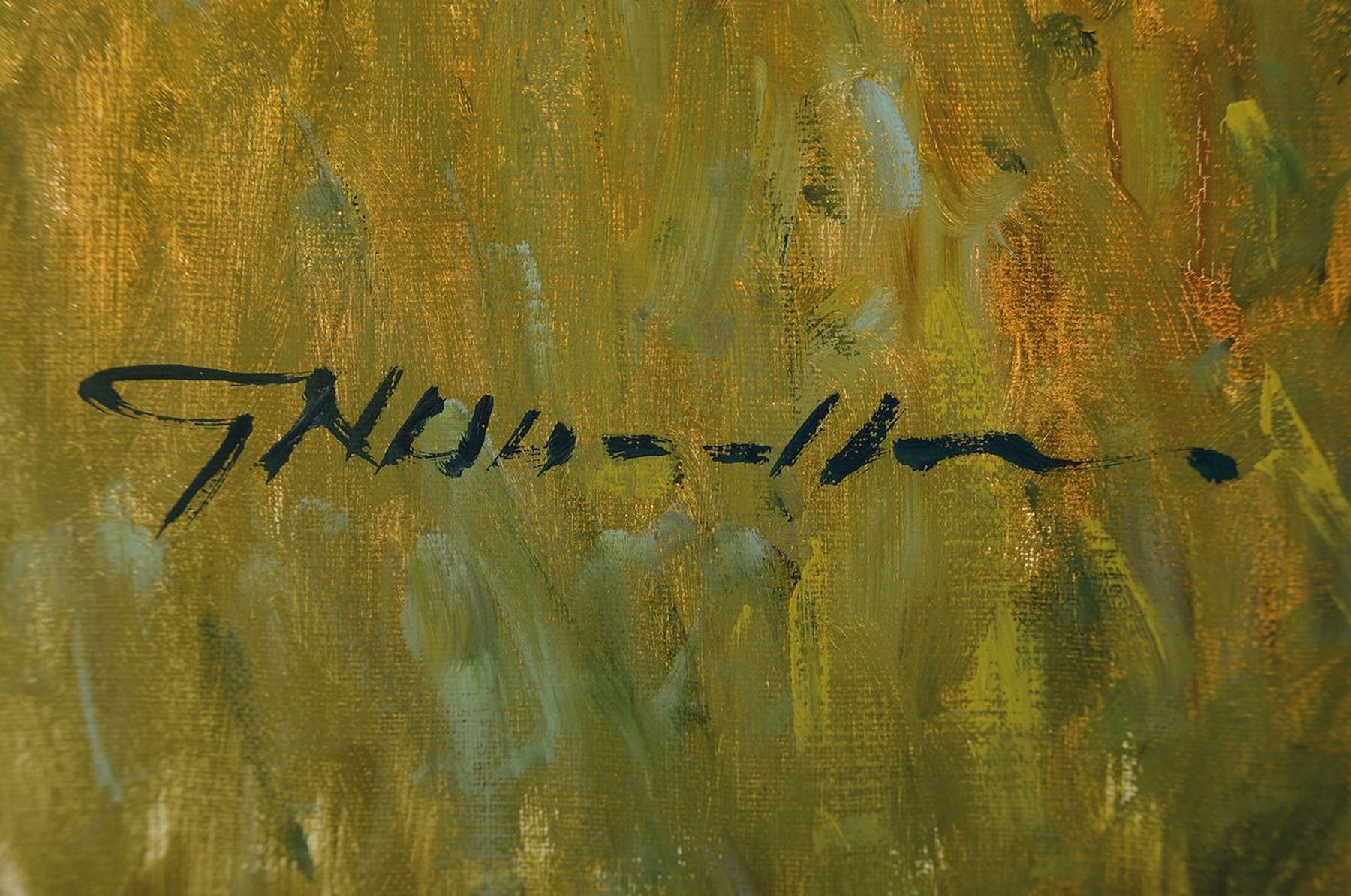 Detail a: Gerhard Neswadba, geb. 1941 Ober-Ramstadt/ Hessen, verschiedene Ausstellungen in Stockholm, Göteborg, Hamburg und Wien, bekannter Landschaftsmaler, ...