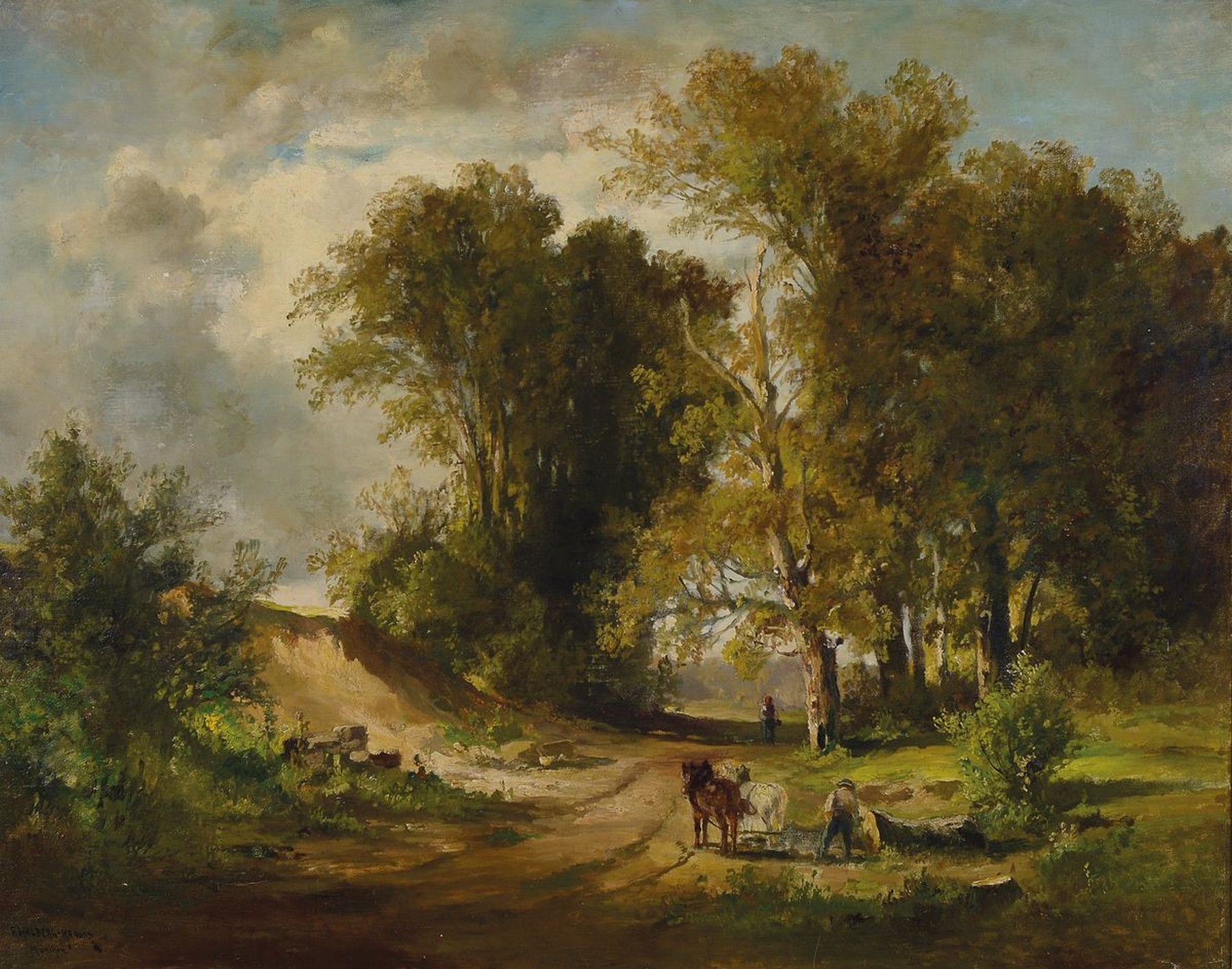 Fritz Halberg-Krauss, 1874 Stadtprozelten - 1951 Prien am Chiemsee, autodidaktische Ausbildung unter dem künstlerischen Einfluß der Münchener ...