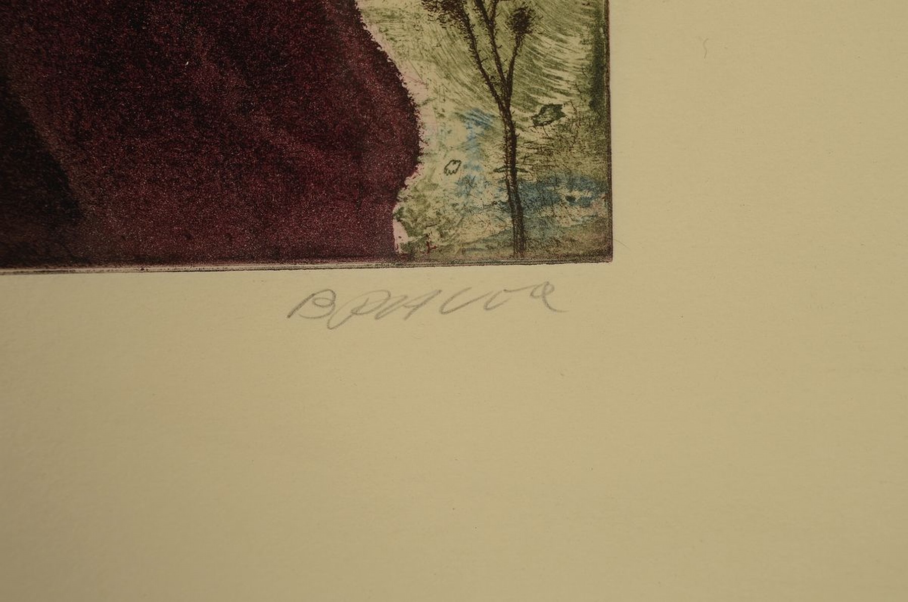 Detail a: Erich Arik Brauer, 1929 Wien - 2021 ebenda, Studium an der Akademie Wien, phantastische -surrealistische Figurenkomposition, traumhaft harmonische ...