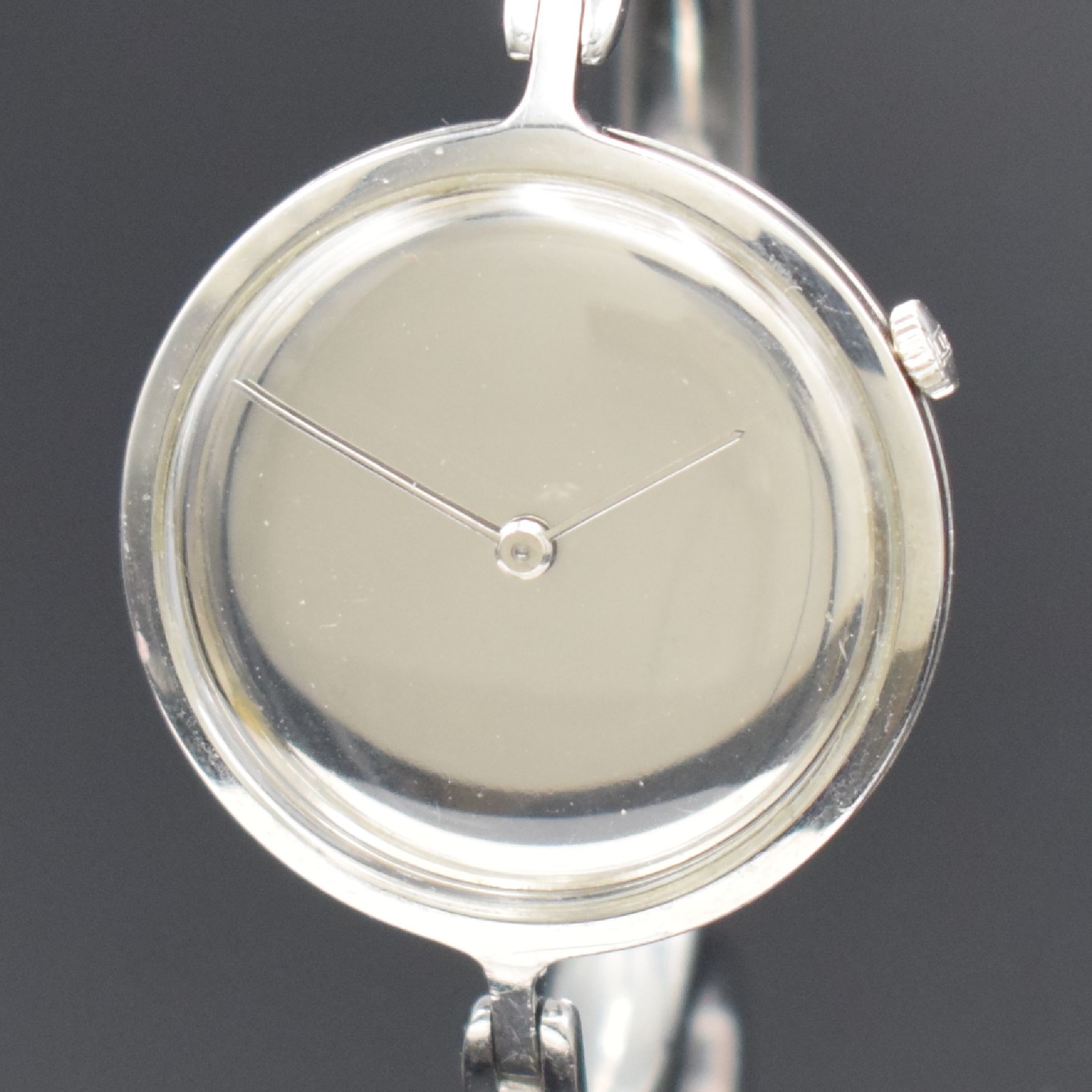 Detail a: GEORG JENSEN / CHOPARD Designerarmbanduhr in Edelstahl, Schweiz/Dänemark um 1970, Handaufzug, bedeutendes skandinavisches Schmuckdesign, ...