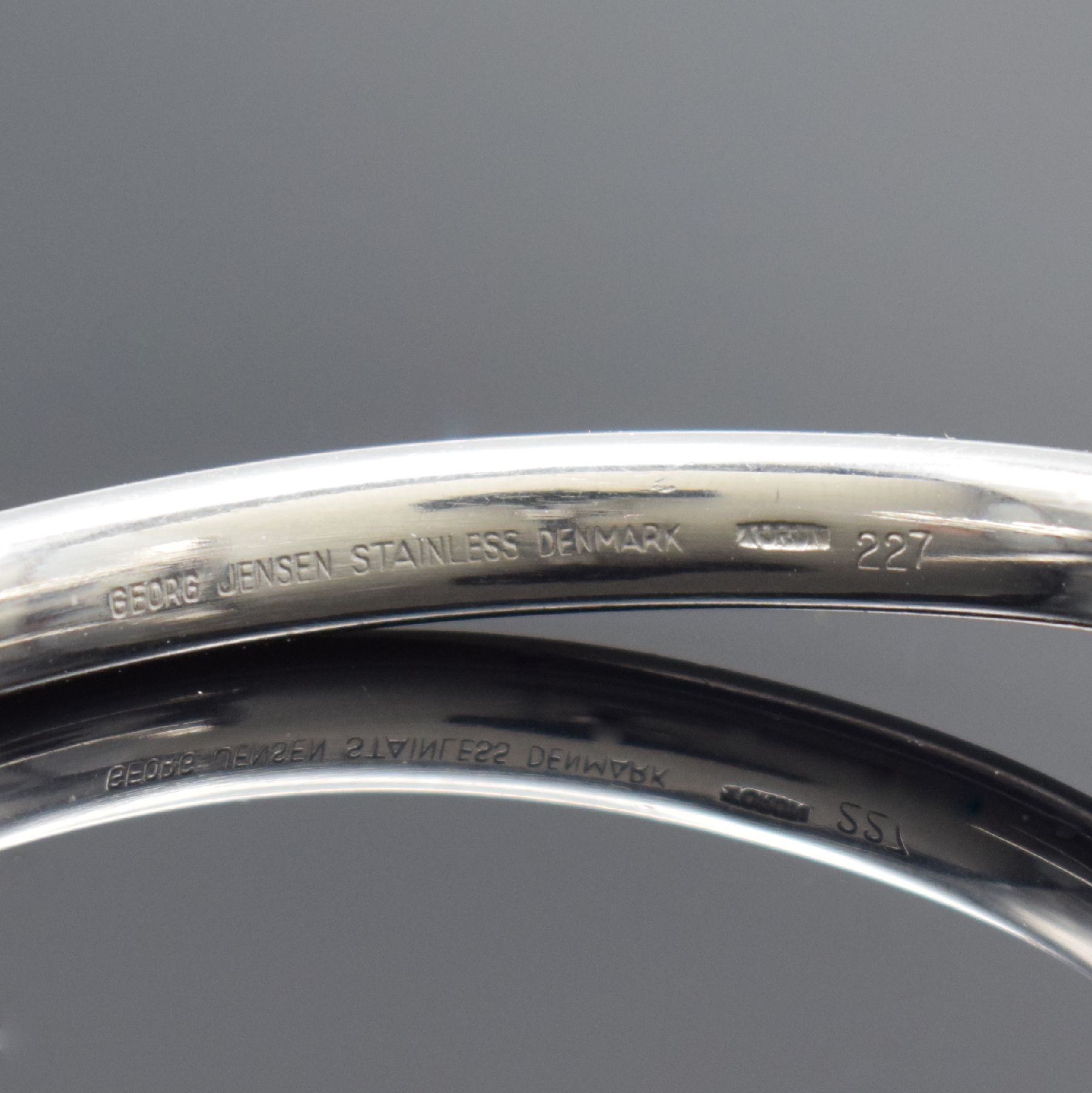 Detail c: GEORG JENSEN / CHOPARD Designerarmbanduhr in Edelstahl, Schweiz/Dänemark um 1970, Handaufzug, bedeutendes skandinavisches Schmuckdesign, ...