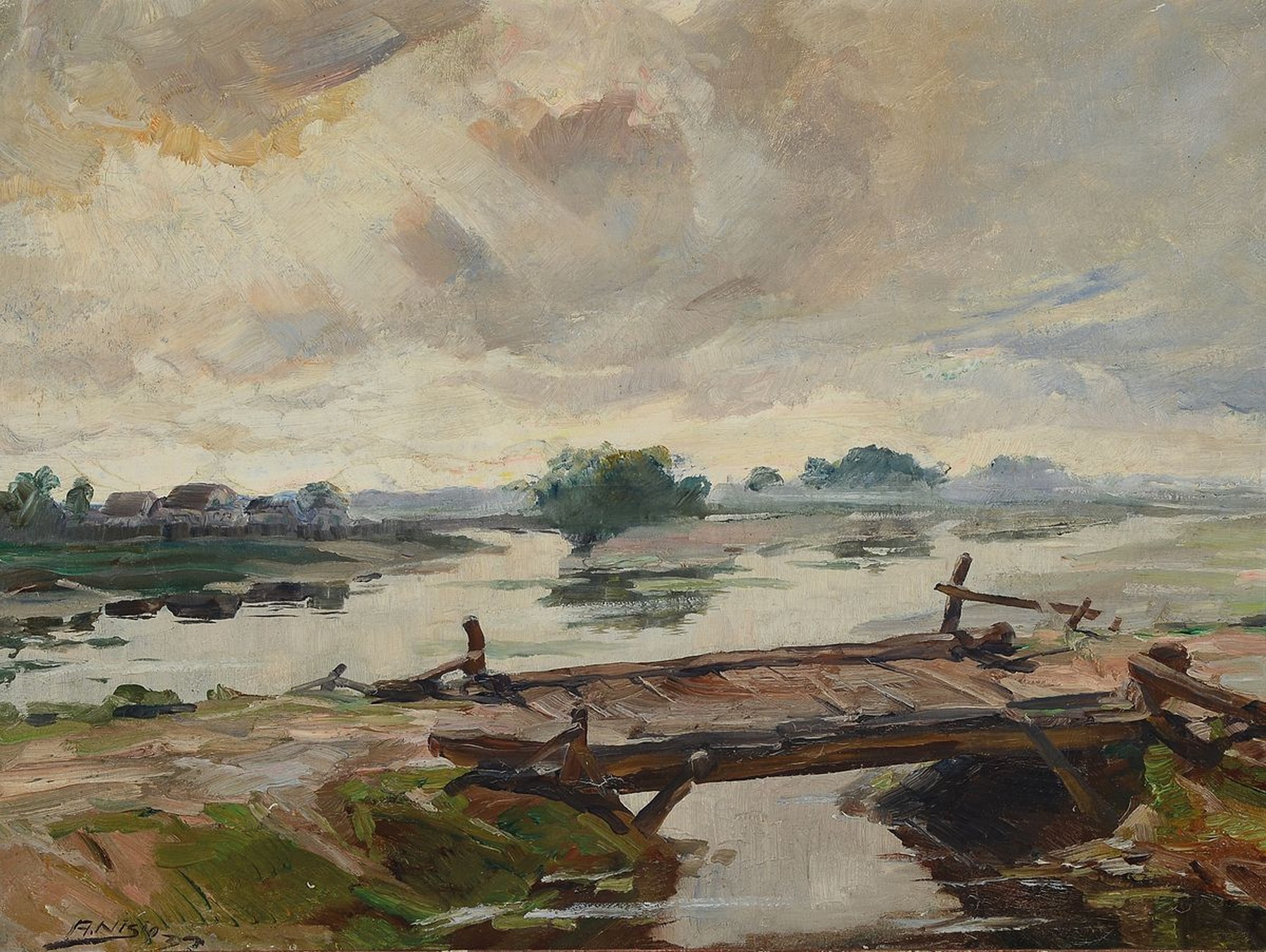 Arthur Nisio, 1906-1974, brasilianischer Maler, der von 1938-1947 in Deutschland lebte und Schüler von Max Bergmann war, wurde später in Sao Paolo ...