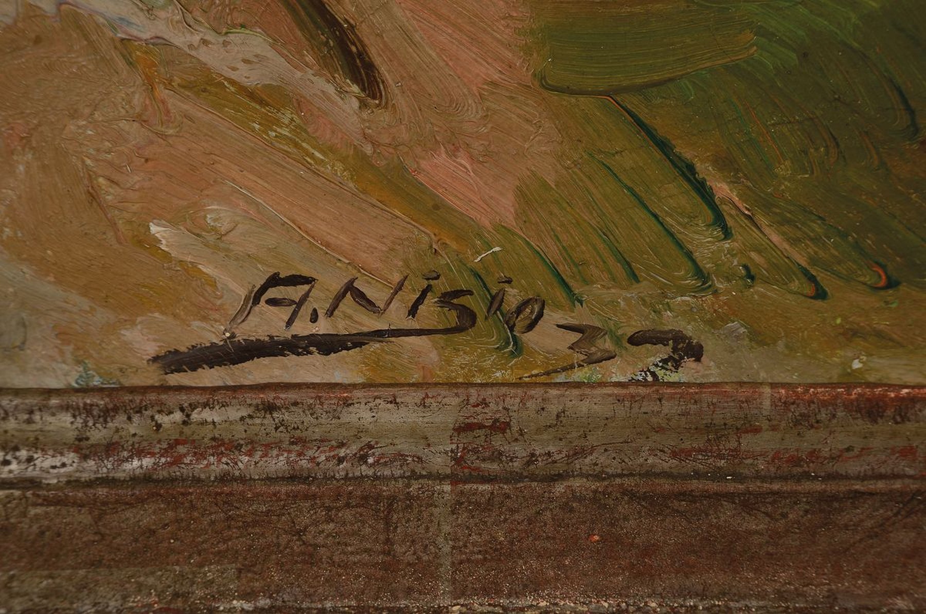 Detail a: Arthur Nisio, 1906-1974, brasilianischer Maler, der von 1938-1947 in Deutschland lebte und Schüler von Max Bergmann war, wurde später in Sao Paolo ...