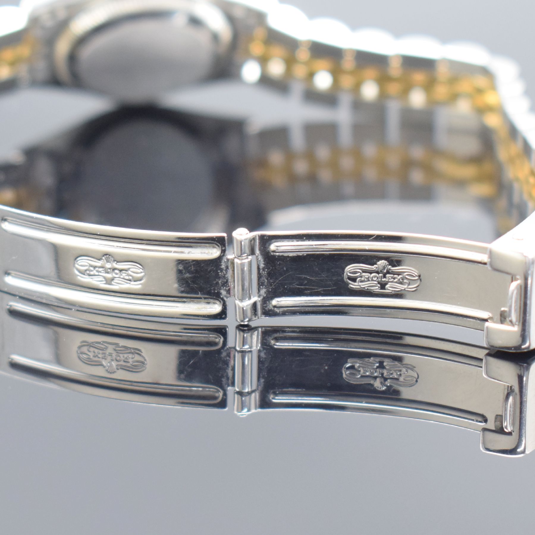 Detail c: ROLEX Damenarmbanduhr Oyster Perpetual Datejust, Schweiz um 1996, Automatik, Ref. 69173, verschr. Geh. in Edelstahl & Gold komb. inkl. Jubileeband m. ...