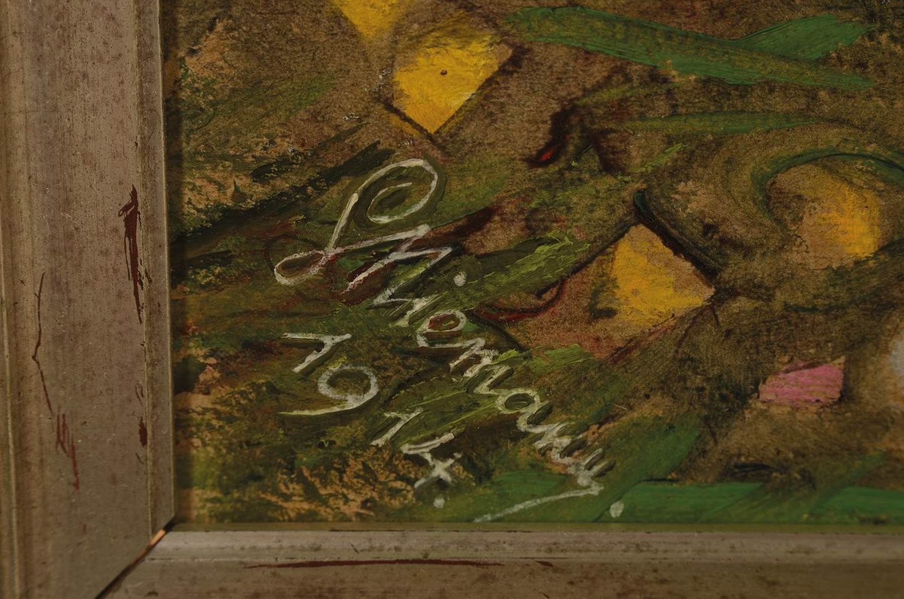 Detail a: Gottfried Niemann, 1882 Berlin - 1950, sommerliche Blumenwiese in Voralpenlandschaft, Mischtechnik auf Malkarton, rechts unten signiert und datiert ...