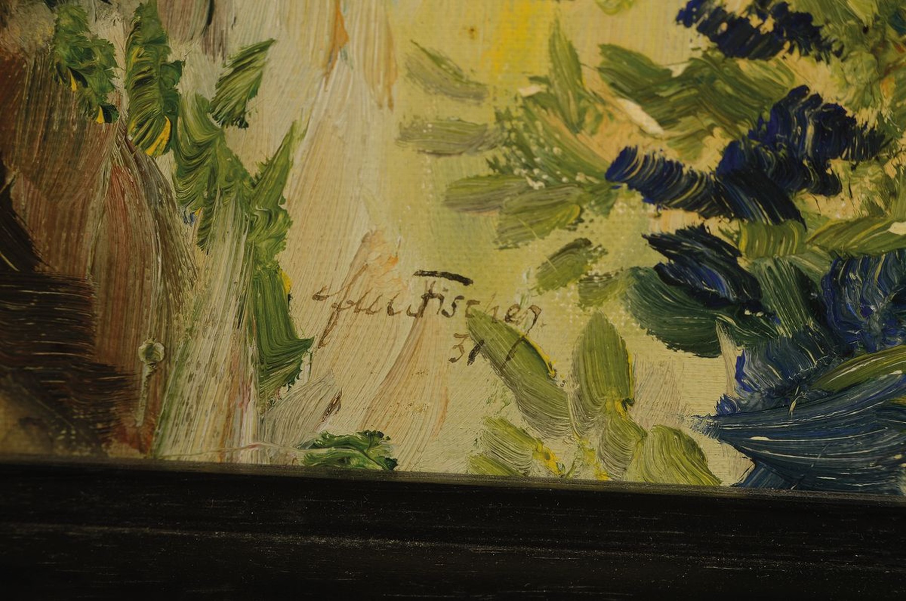 Detail a: Ernst-Maria Fischer, 1907 München - 1939 Landstuhl, Studium der Kunstgeschichte in München, Studium an der Akademie München, hier: wohl ...