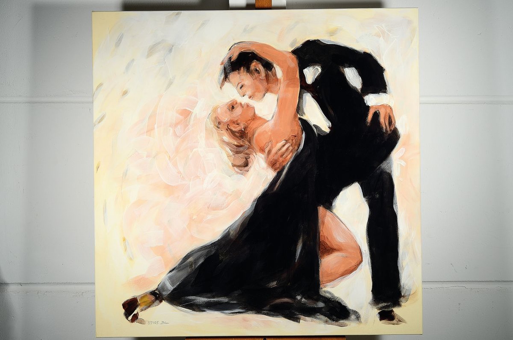 Detail k: Wolfgang Blanke, geb. 1948 Münster, Tango, Öl/Lwd, links unten signiert und datiert 07/05, rückseitig signiert, betitelt und dat. 07/05/2007, ca. ...