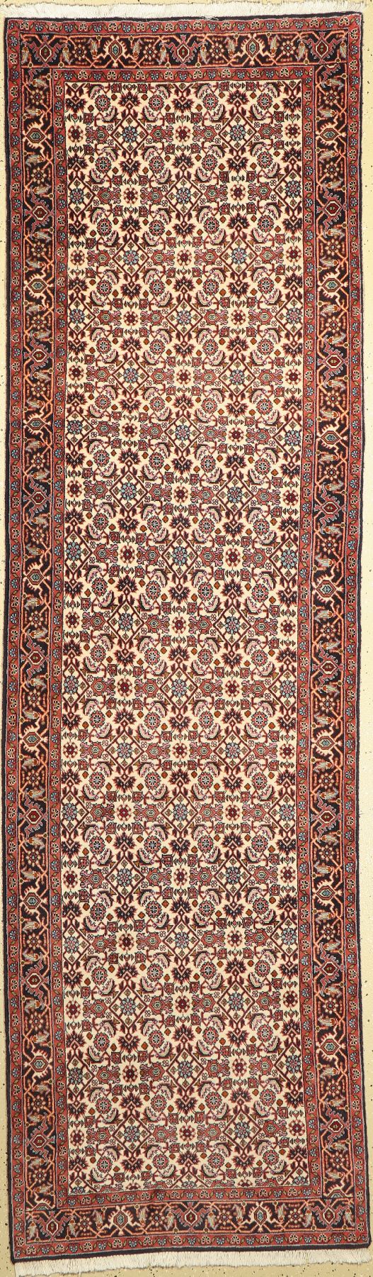 Bidjar, Persien, ca. 40 Jahre, Wolle auf Baumwolle, ca. 292 x 85 cm, EHZ: 2