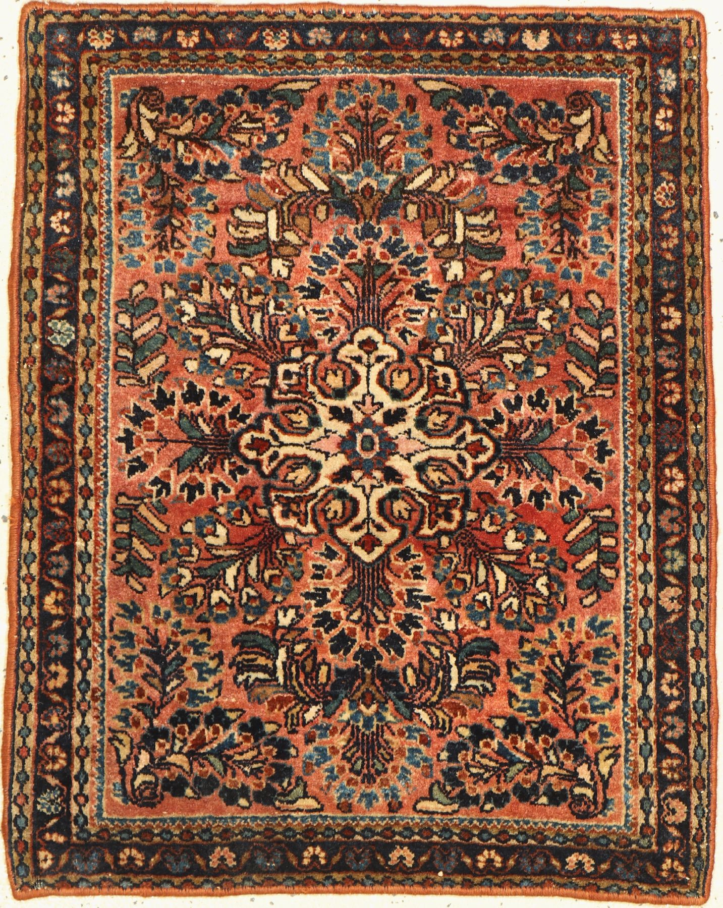US-Re Import Sarogh, Persien, um 1920, Korkwolle, ca. 74 x 57 cm, EHZ: 2, (keine Fransen)