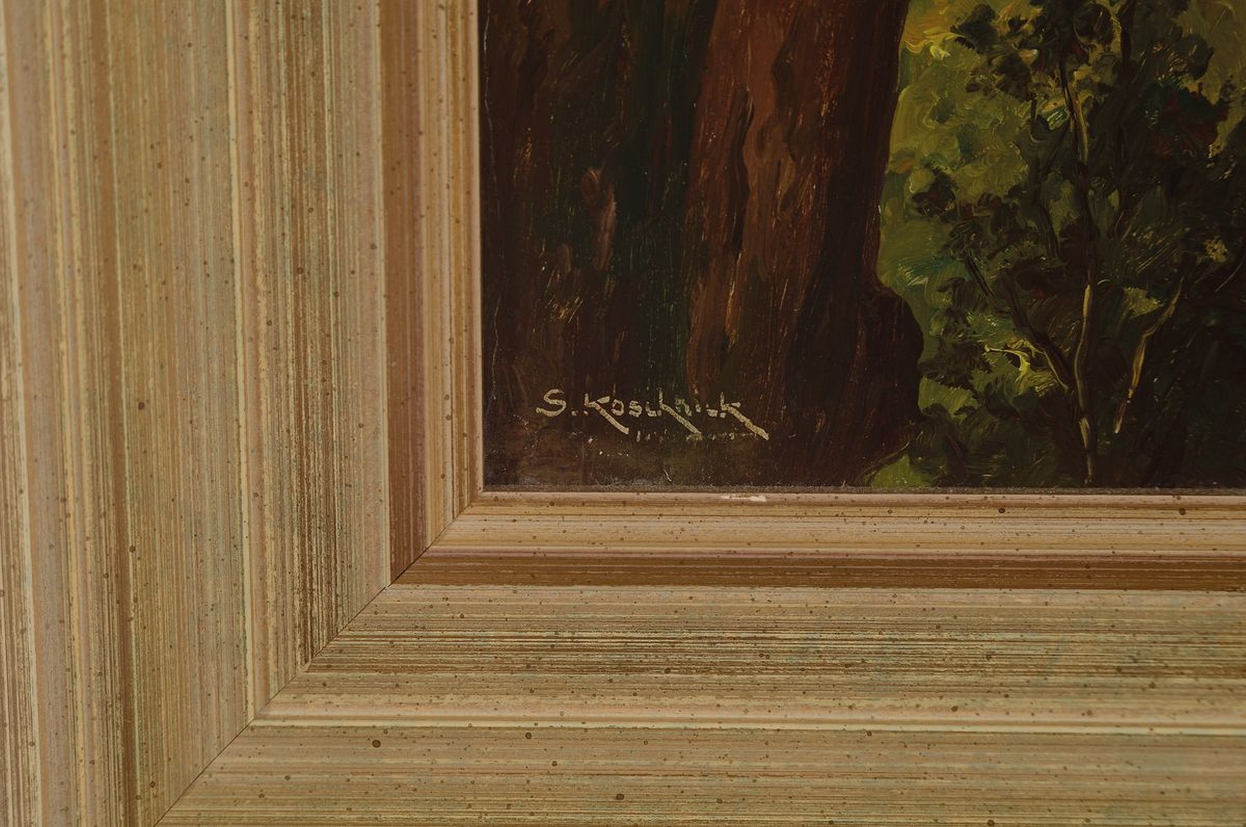 Detail a: Siegfried Koschnick, 1924 Stolp/Pommern - 1997Wernigerode, Studium an der Akademie Königsberg, v.a. regionale Motive aus Wernigerode und dem Harz, ...