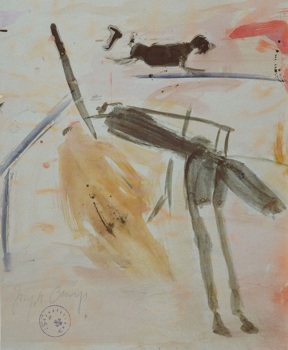 Detail c: Jonathan Meese, geb. 1970 Tokio/Japan, Diptychon: "Krieg" & "Frieden" (2005), Lithographie auf Bütten, Krieg: Ed. e.a., Frieden: ...