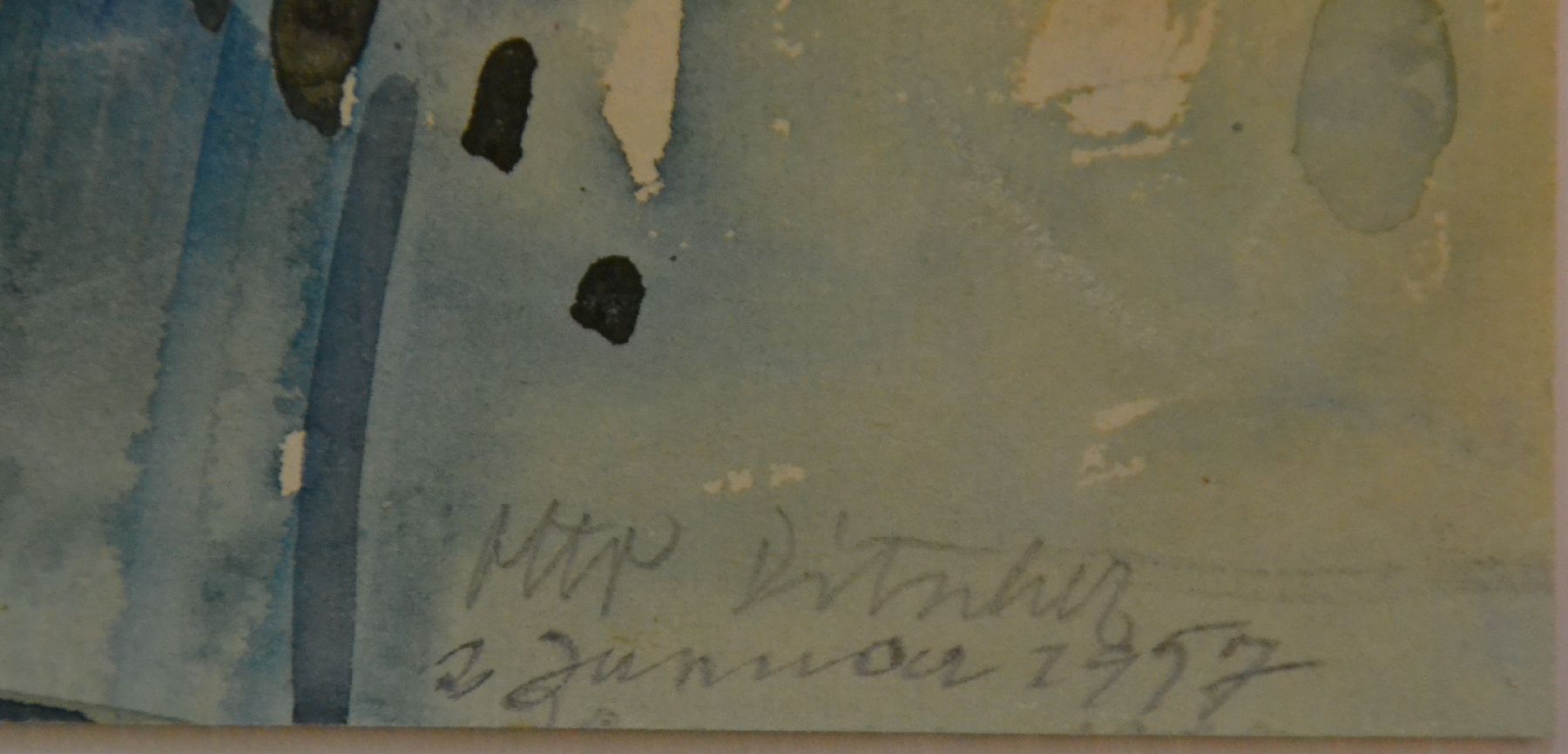 Detail d: Otto Ditscher, 1903 Neuhofen - 1987 ebenda, privater Malunterricht bei Heinrich Schifferdecker und Willi Weber, Studium an der Akademie München u. ...