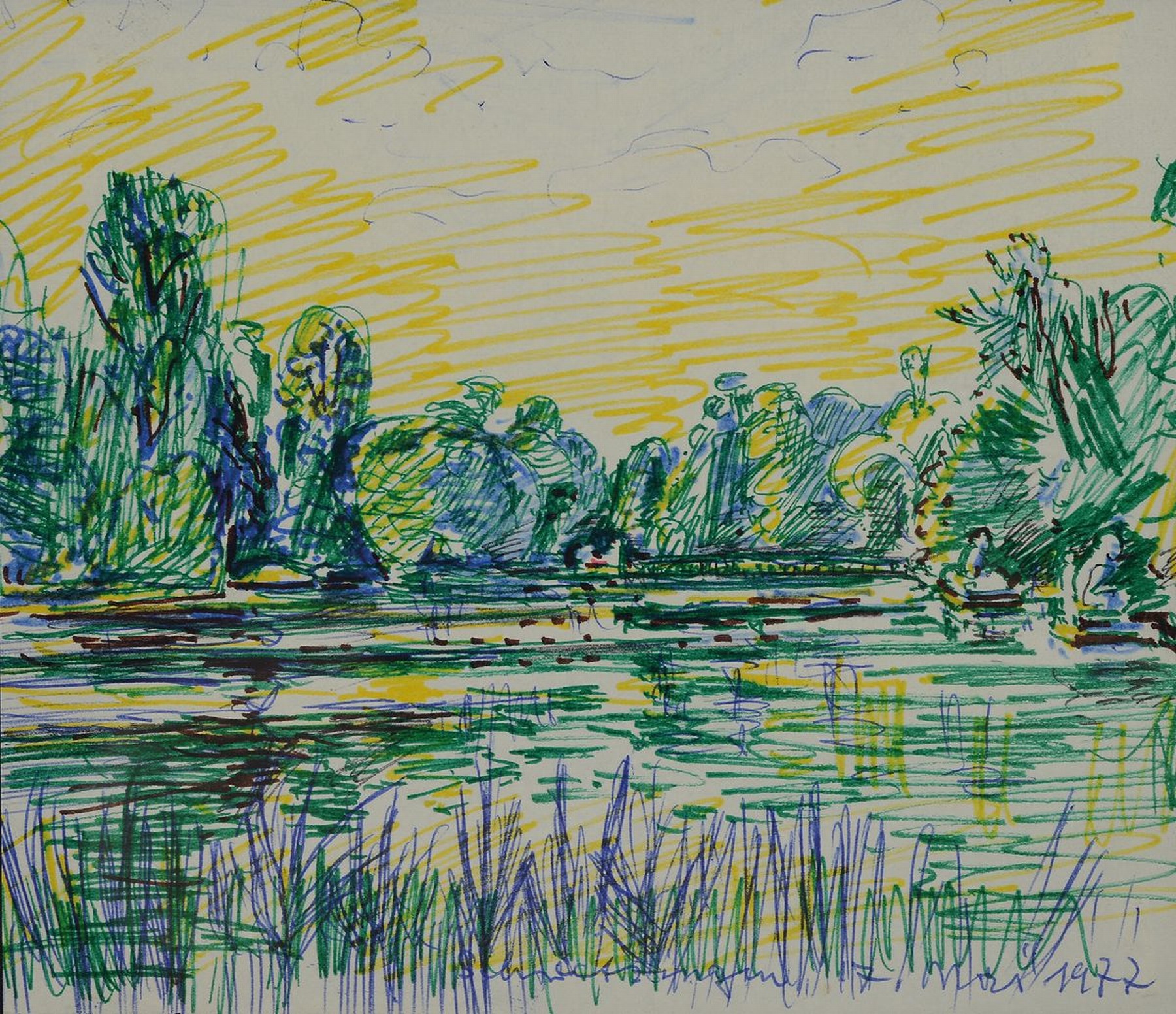 Otto Ditscher, 1903 Neuhofen - 1987 ebenda, privater Malunterricht bei Heinrich Schifferdecker und Willi Weber, Studium an der Akademie München und ...