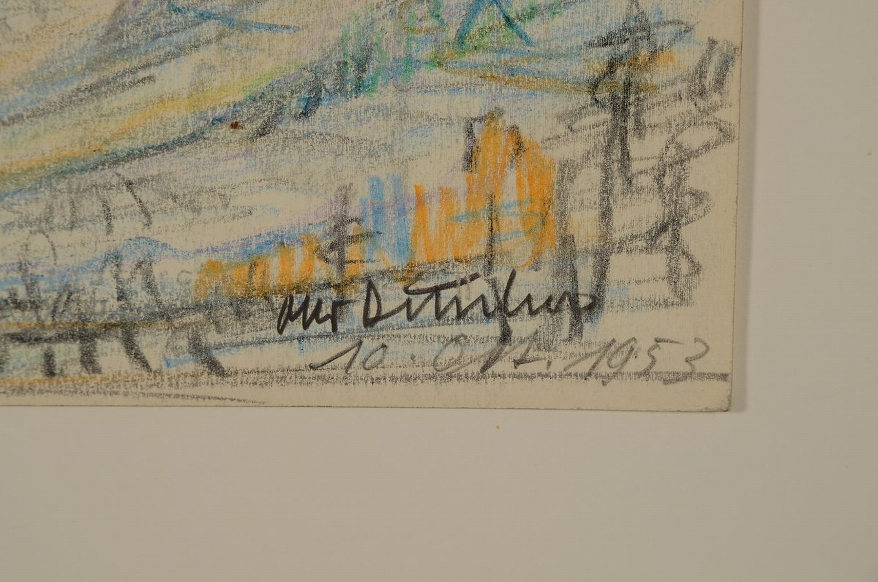 Detail a: Otto Ditscher, 1903 Neuhofen - 1987 ebenda, privater Malunterricht bei Heinrich Schifferdecker und Willi Weber, Studium an der Akademie München und ...