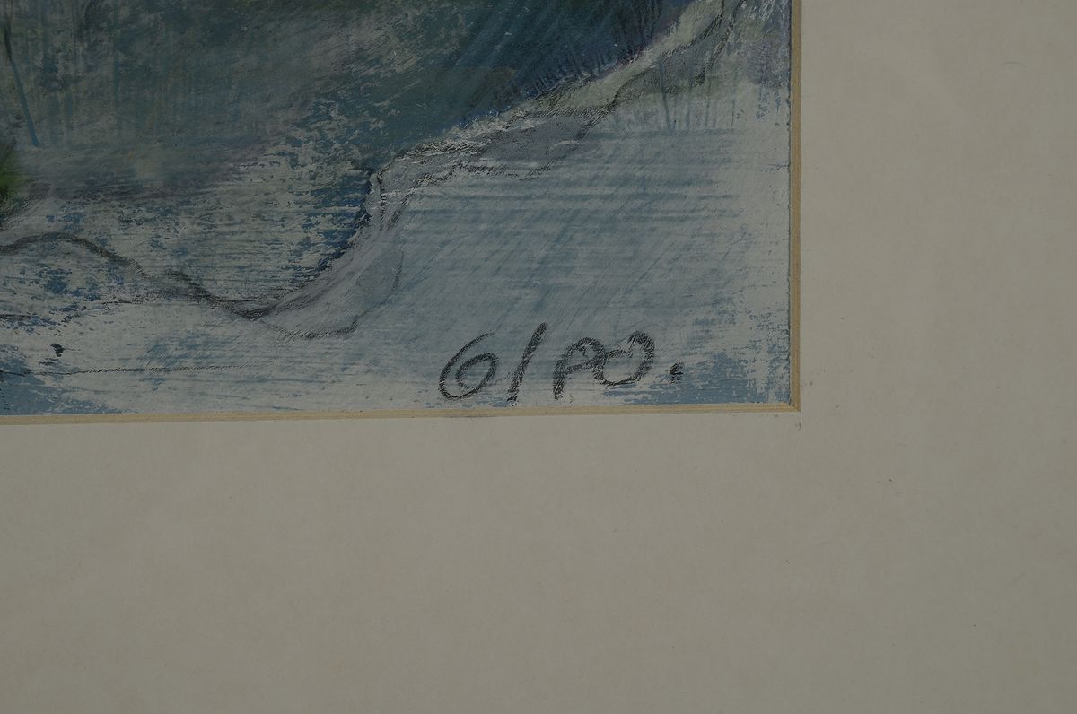 Detail a: Margaret Peveling, geb. 1949 Schwäbisch-Hall, tätig in Lindau am Bodensee, Studium an derAkademie Stuttgart, hier: Wolkenformationen I und II, 2 ...