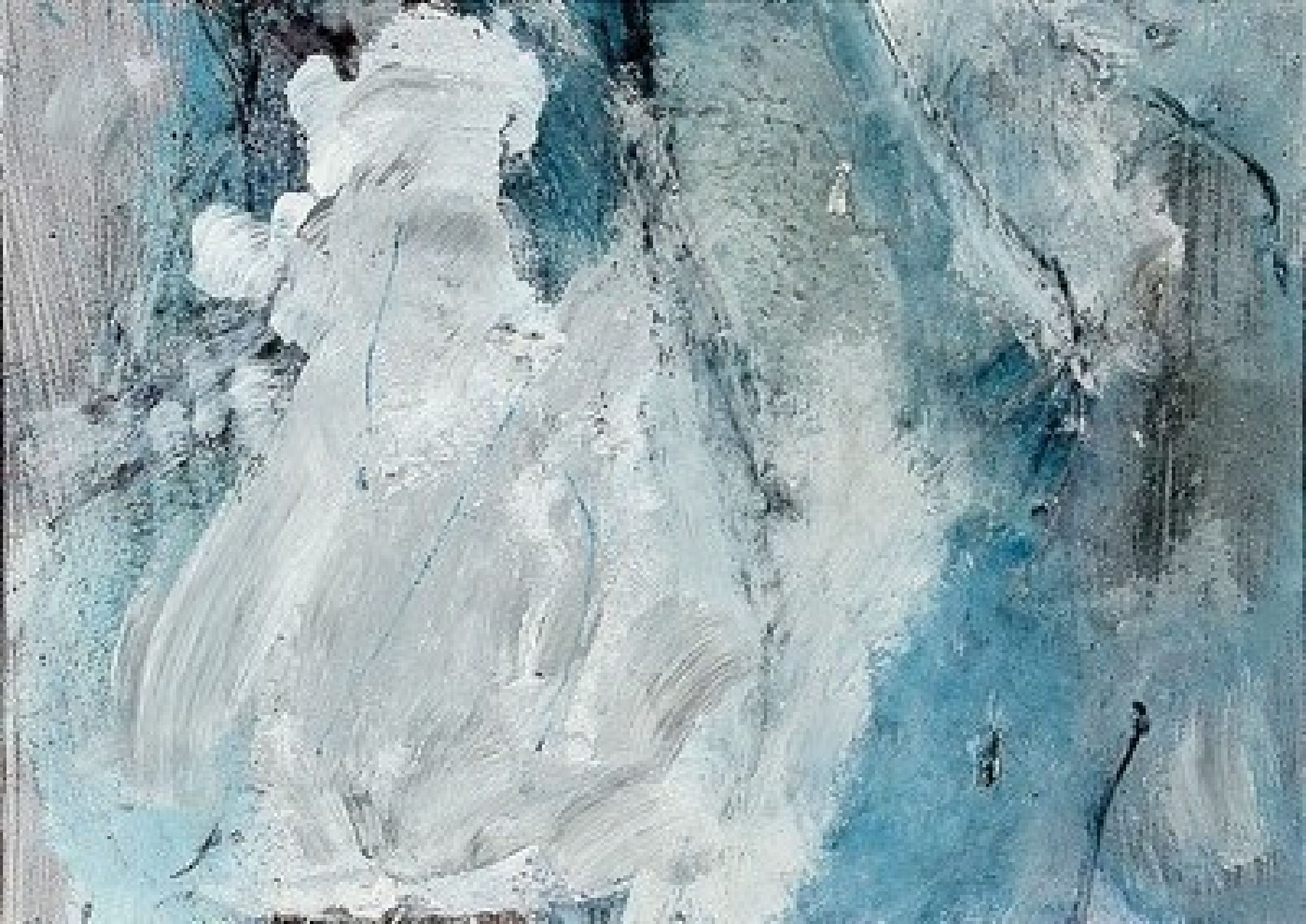 Detail c: Margaret Peveling, geb. 1949 Schwäbisch-Hall, tätig in Lindau am Bodensee, Studium an derAkademie Stuttgart, hier: Wolkenformationen III und IV, 2 ...