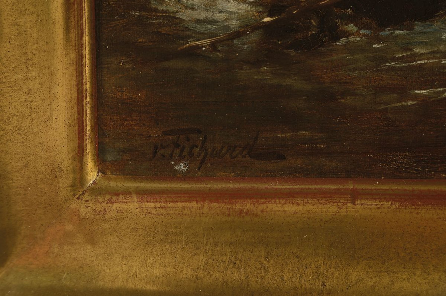 Detail a: Maximilian von Fichard, 1836 Lemberg-1923 Belgiarte, zunächst Hauptmann in der österreichischen Armee, danach Studium an der Akademie Venedig, ...