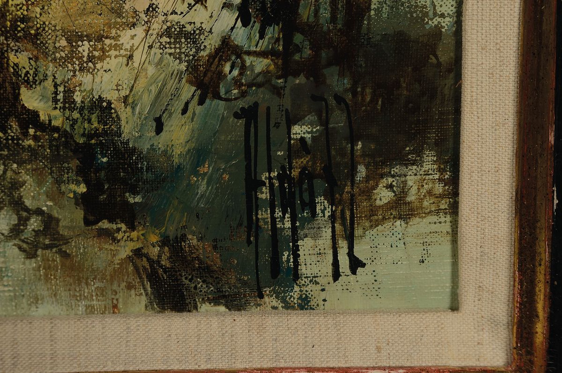 Detail a: Aldà, datiert (19)72, Blick auf ein Dorf, herbstliche Stimmung, Öl/Lwd, rechts unten signiert und dat., ca. 50x60cm, R. ca. 63x72cm