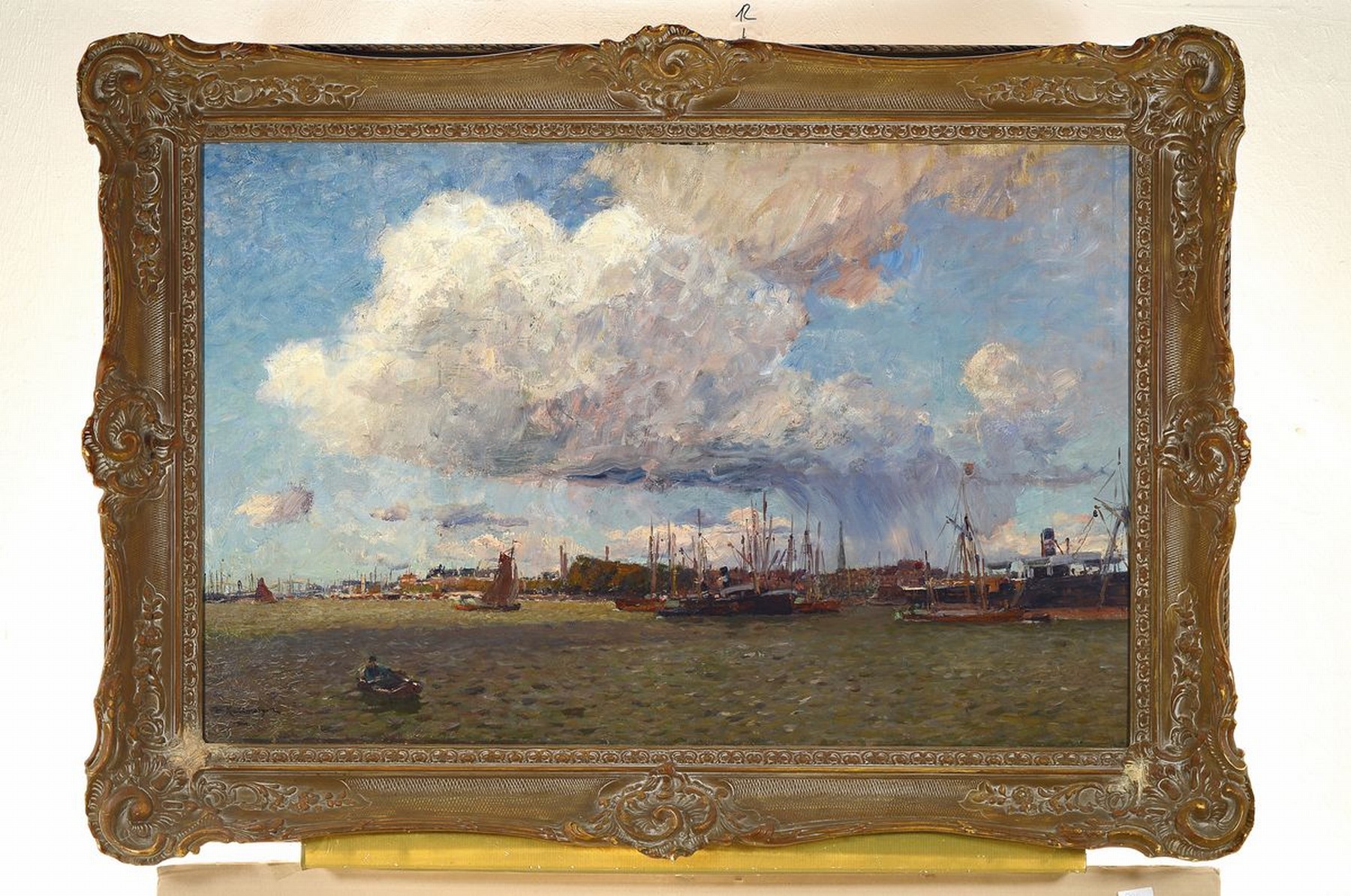 Detail k: Friedrich Kallmorgen, 1856 Altona-1924 Grötzingen, Studium an den Akademien Düsseldorf und Karlsruhe, wurde 1891 Prof., unternahm zahlreiche ...
