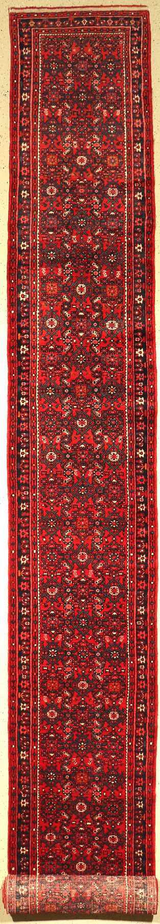 Hosseinabad, Persien, ca. 50 Jahre, Wolle auf Baumwolle, ca. 690 x 81 cm, EHZ: 2
