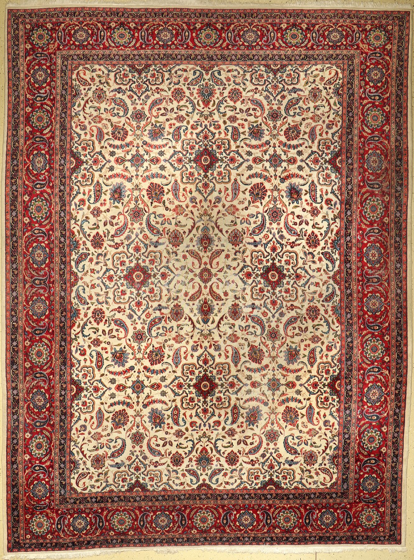 Sarogh Ghiasabad fein, Persien, um 1950, Wolle auf Baumwolle, ca. 395 x 295 cm, EHZ: 4