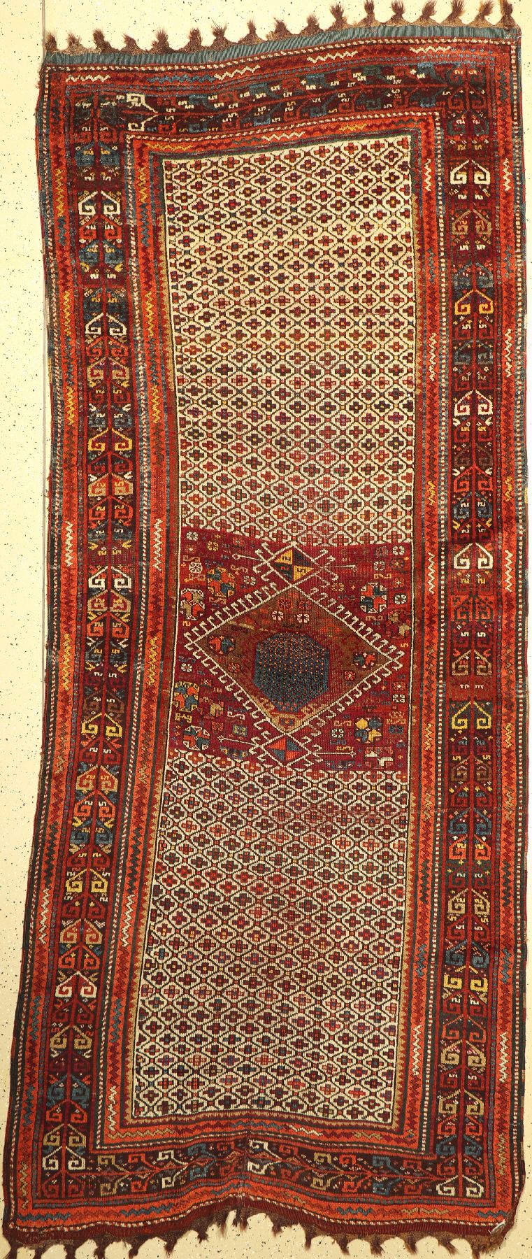 Antiker Yörük, Türkei, um 1900, Wolle auf Wolle, ca. 315 x 127 cm, EHZ: 4-5