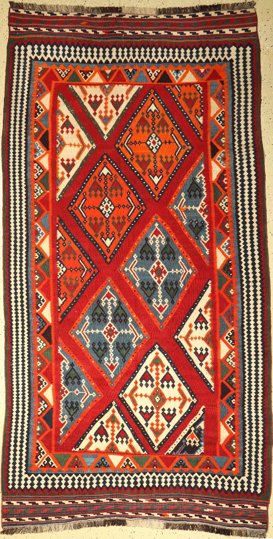 Ghaschgai Kelim, Persien, um 1940, Wolle auf Wolle, ca. 279 x 186 cm, EHZ: 2