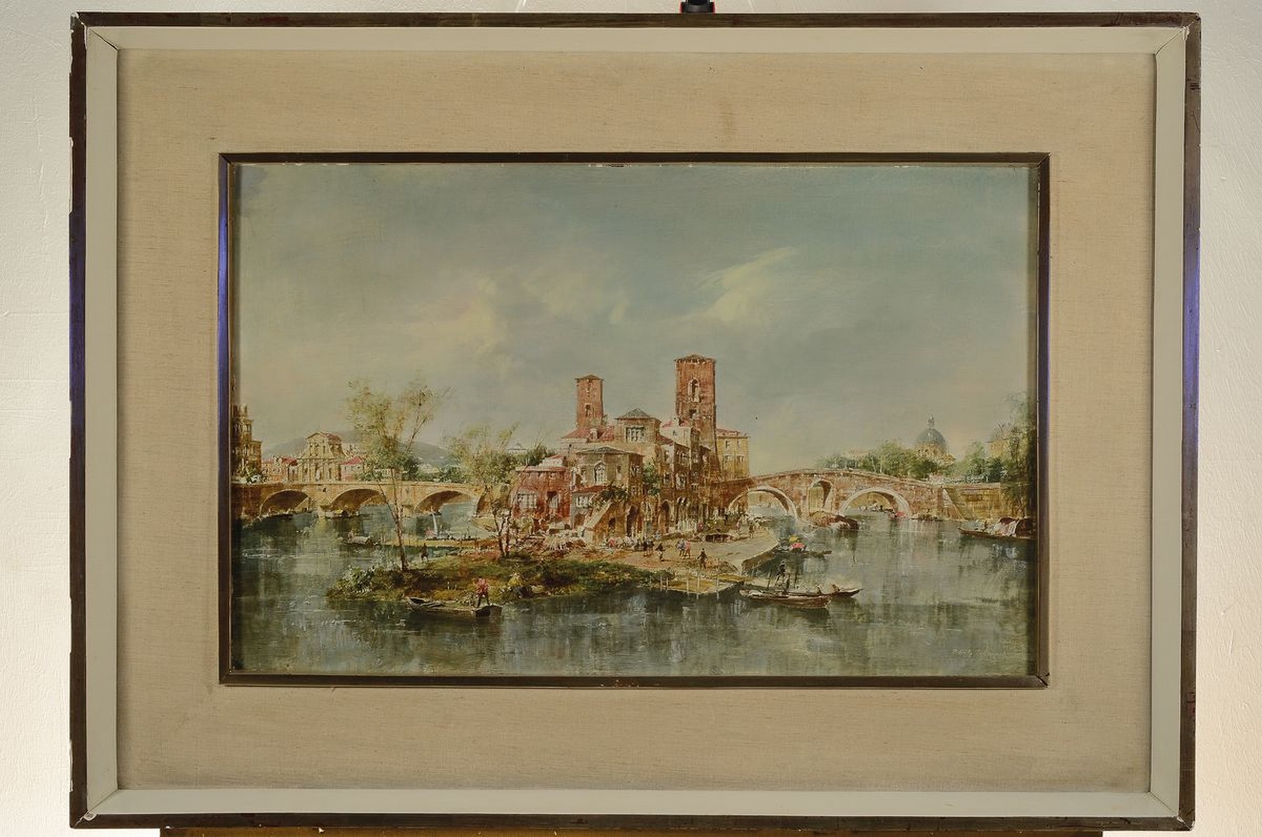 Detail k: Peter Götz Pallmann, 1908-1966 Berlin, autodidaktische Ausbildung, vorwiegend Stadtansichten im Stilgefüge des deutschen Impressionismus, hier: ...