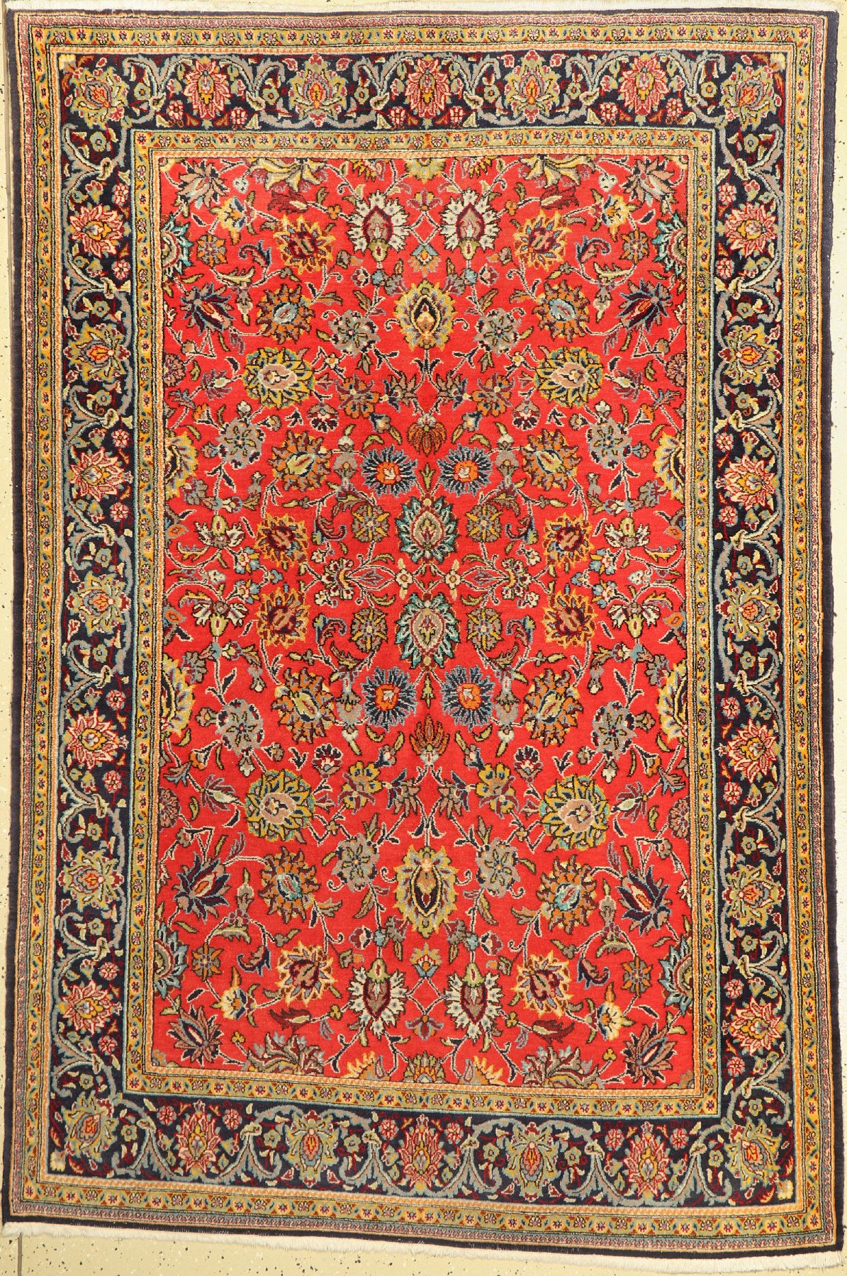 Ghom kork, Persien, ca. 50 Jahre, Korkwollemit Seide, ca. 203 x 137 cm, EHZ: 2-3