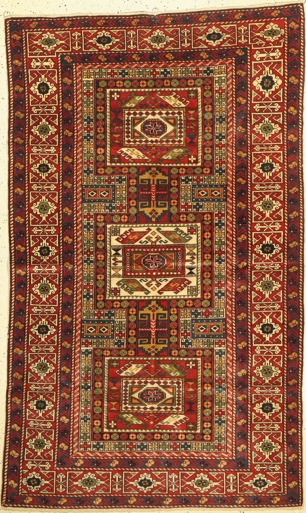 Kazak(Reproduktion), Türkei, ca. 20 Jahre, Wolle auf Wolle, ca. 200 x 122 cm, EHZ: 2