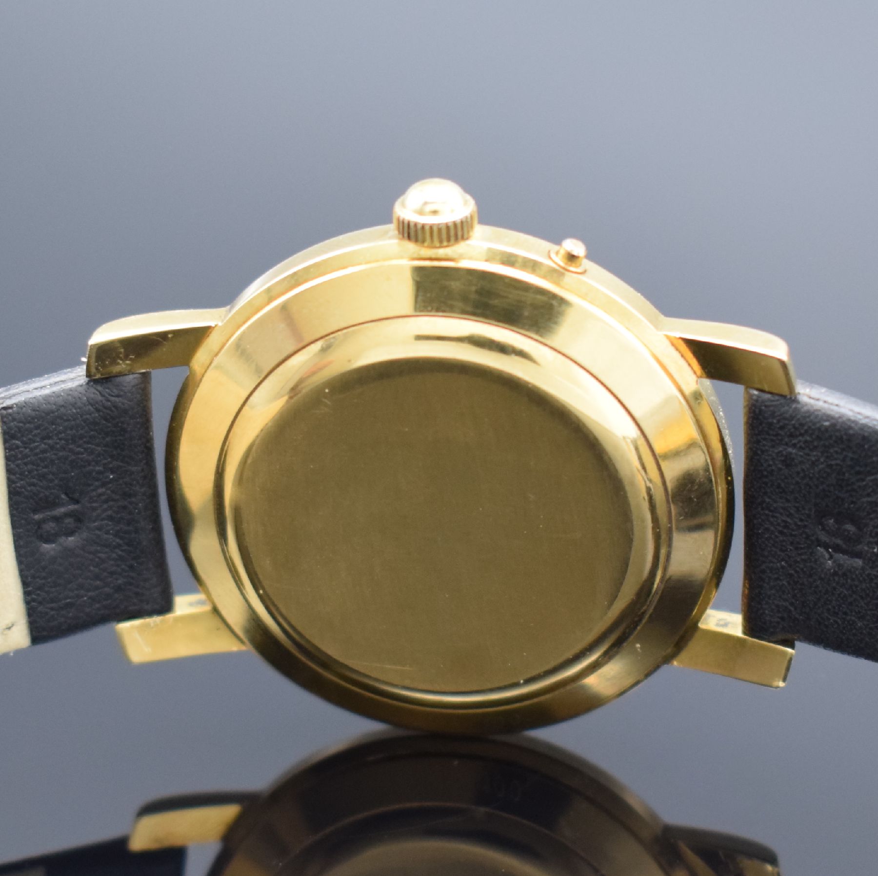 Detail d: TISSOT Navigator seltene, auf 100 Stück limitierte Herrenarmbanduhr in GG 750/000 mit Weltzeitanzeige Referenz OR 4001, Schweiz nach Vorbild und mit ...