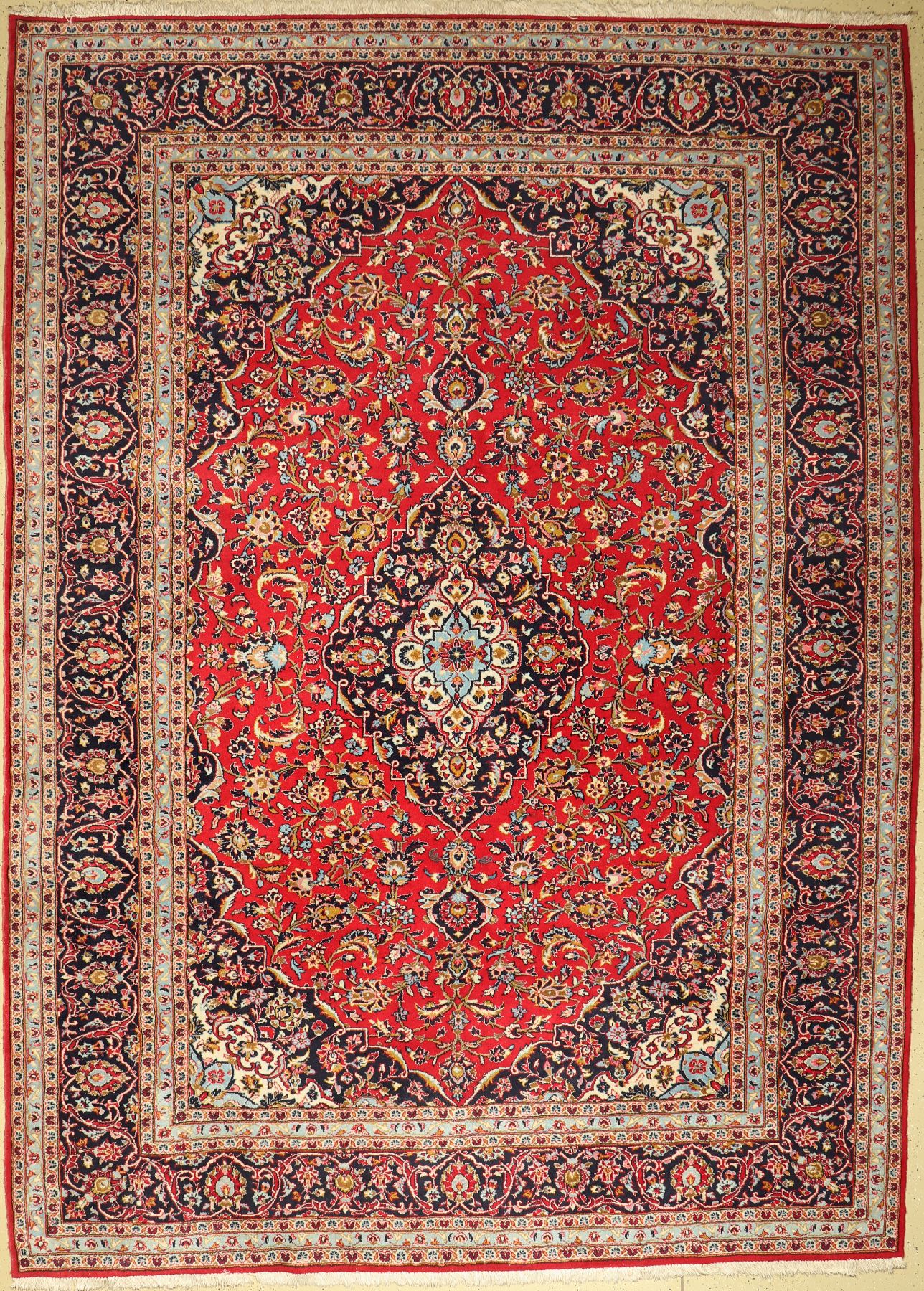 Keschan, Persien, ca. 50 Jahre, Wolle auf Baumwolle, ca. 412 x 295 cm, EHZ: 2