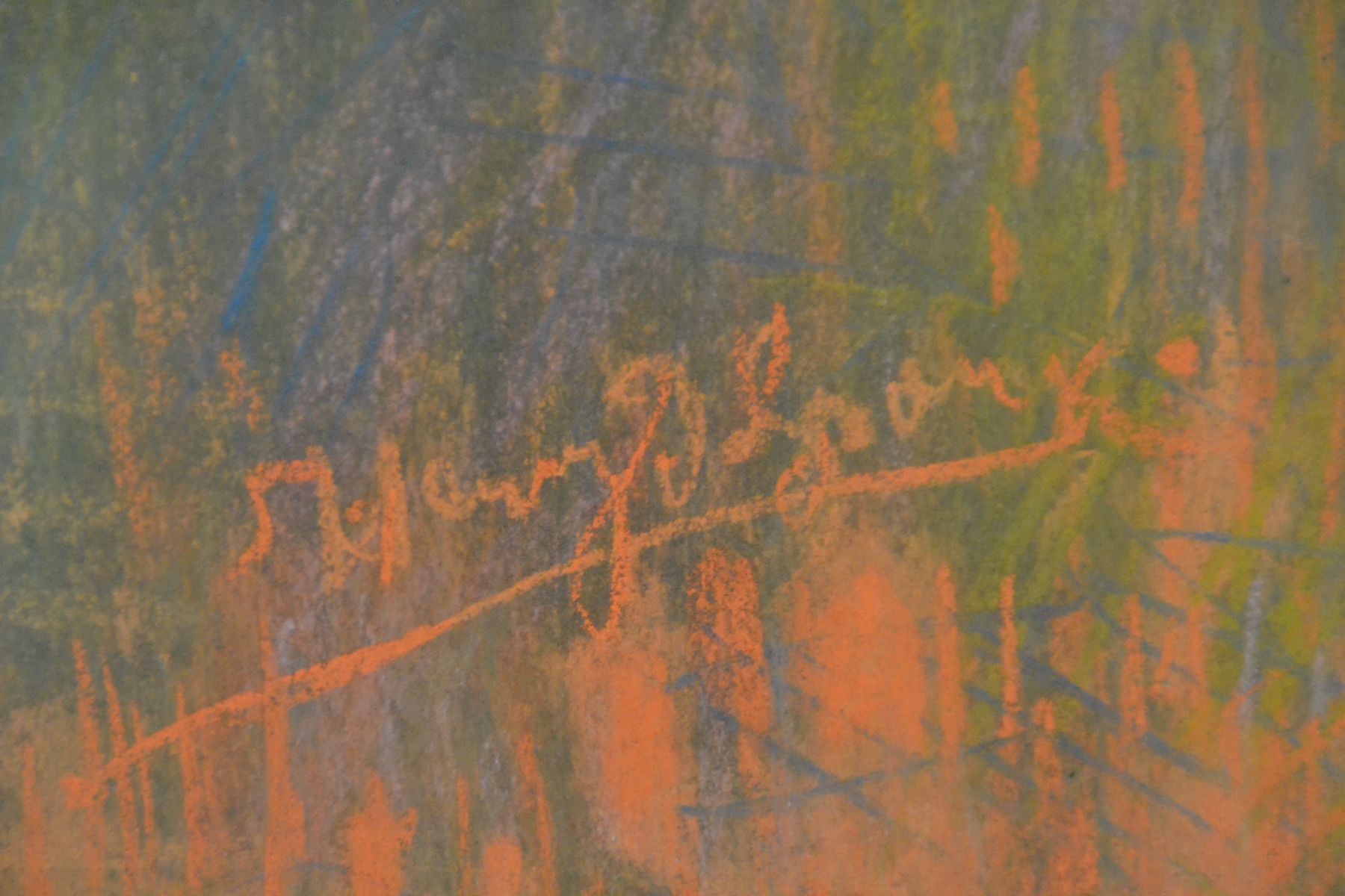 Detail b: Henry de Groux, 1866 Brüssel-1930 Marseille, die tanzende Isadora Duncan, Pastell auf Papier, rechts unten signiert, ca. 73x58cm, u.Gl., R. ca. ...