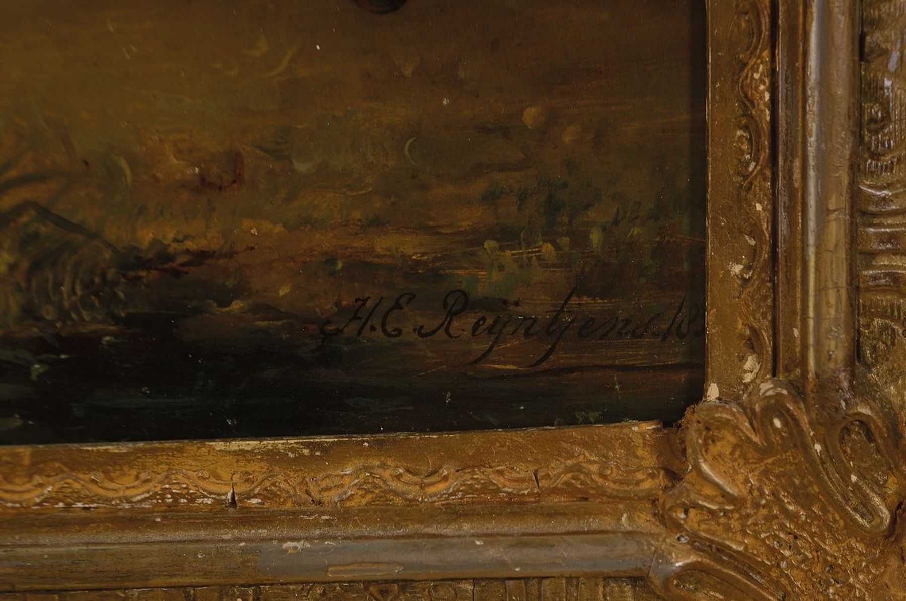 Detail a: Henricus Engelbert Reyntjens, 1817 Amsterdam- 1900 ebenda, niederländischer Historien- und Figurenmaler, Reyntjens war Schüler von A.J. Kruseman, ...
