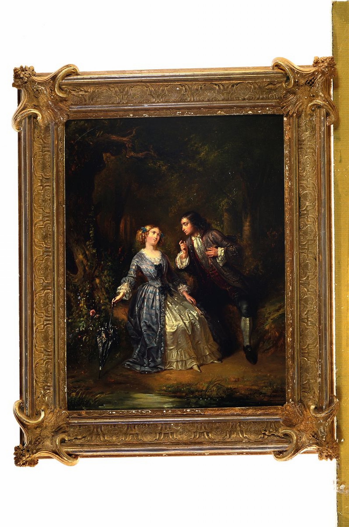 Detail k: Henricus Engelbert Reyntjens, 1817 Amsterdam- 1900 ebenda, niederländischer Historien- und Figurenmaler, Reyntjens war Schüler von A.J. Kruseman, ...