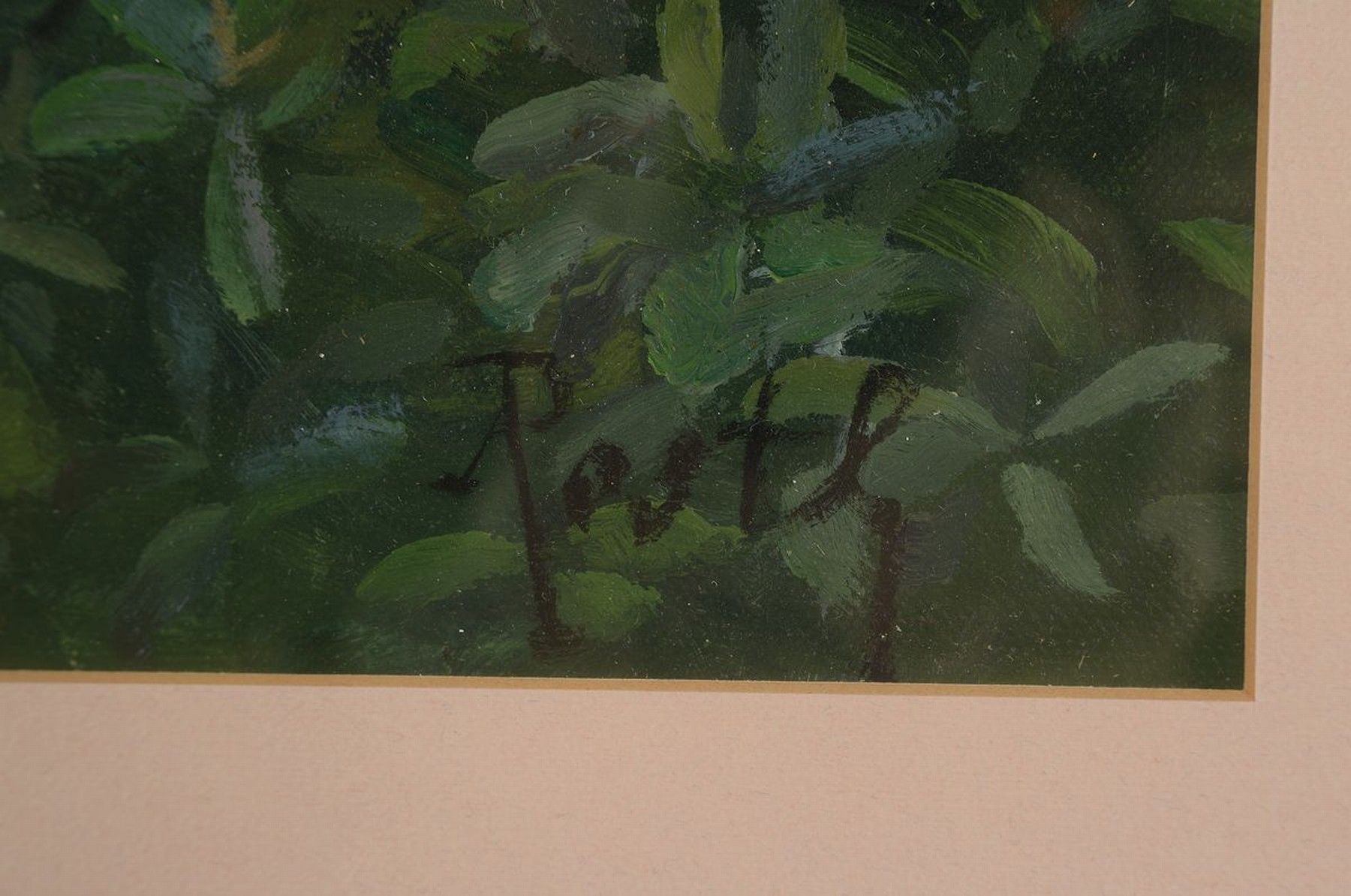 Detail a: A. Postl, Künstler des 20. Jh., Kakadu in blühendem Busch, Öl/Malkarton, rechts unten signiert, ca. 48x48cm, PP, u.Gl., R. ca. 74x70cm