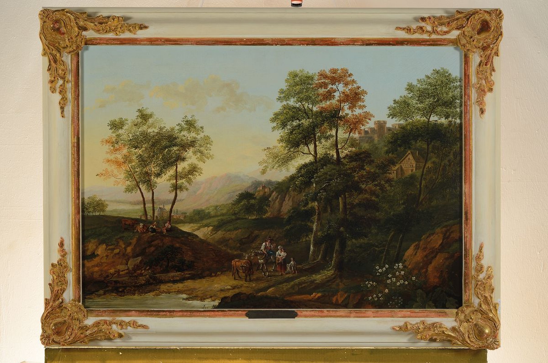 Detail k: Zuschreibung: (Johann) Caspar Schneider, 1754 -1839 Mainz, Caspar Schneider war einer der gefragtesten Porträt-, Landschafts- und Vedutenmaler in ...