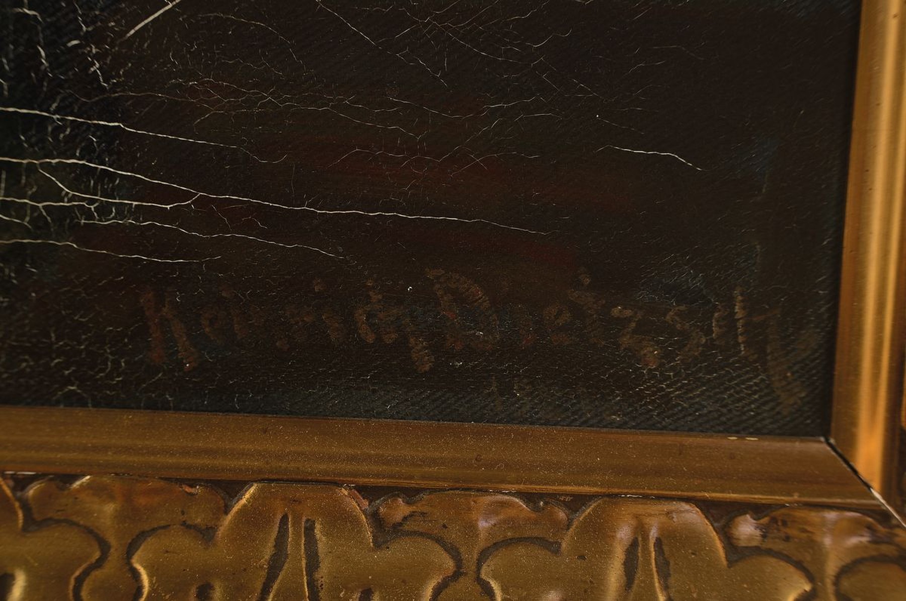 Detail a: Heinrich Friedrich Dietzsch, 1882-1956 Kassel, Großes Stillleben mit weißem und lila Flieder in Westerwälder Krug, Öl/Lwd, rechts unten signiert, ...