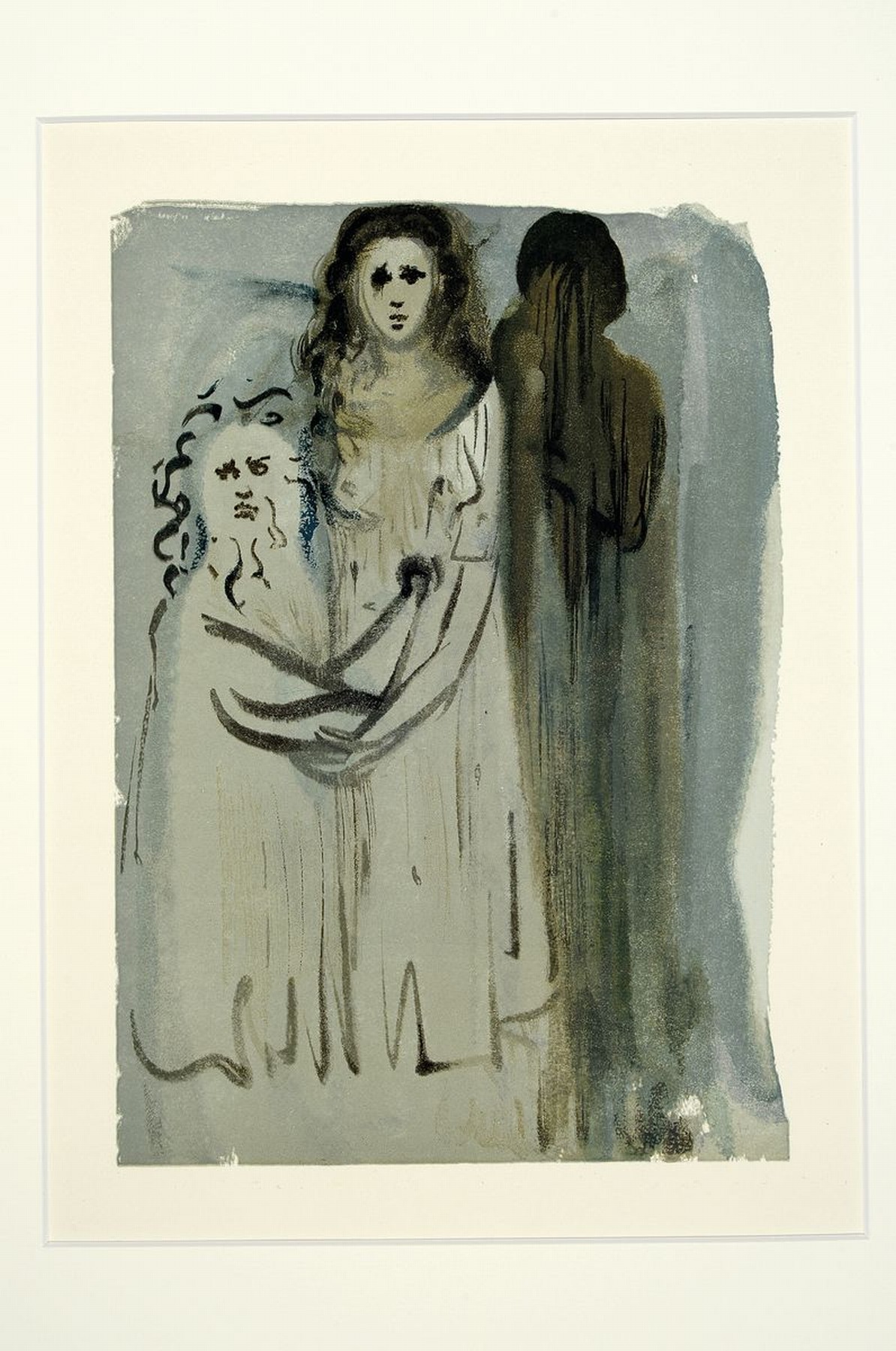 Detail m: Salvador Dali, 1904 Figueres - 1989 ebenda, drei Farbholzschnitte auf Rives, aus der Seriezu Dante Alighieris "Die Göttliche Komödie": ...