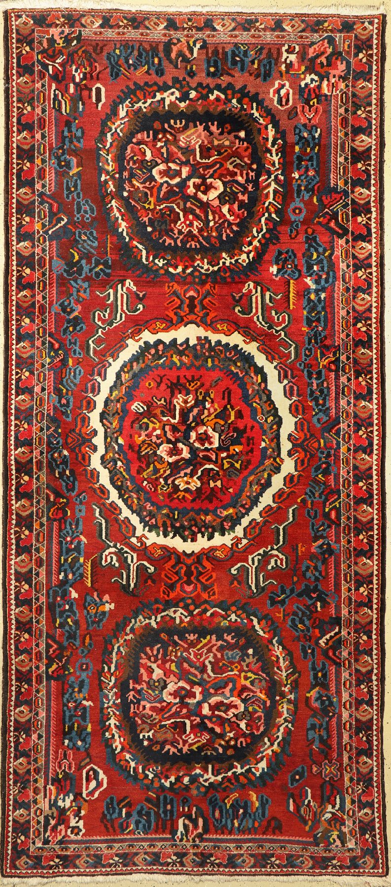 Bachtiar, Persien, ca. 50 Jahre, Wolle auf Baumwolle, ca. 380 x 170 cm, EHZ: 2