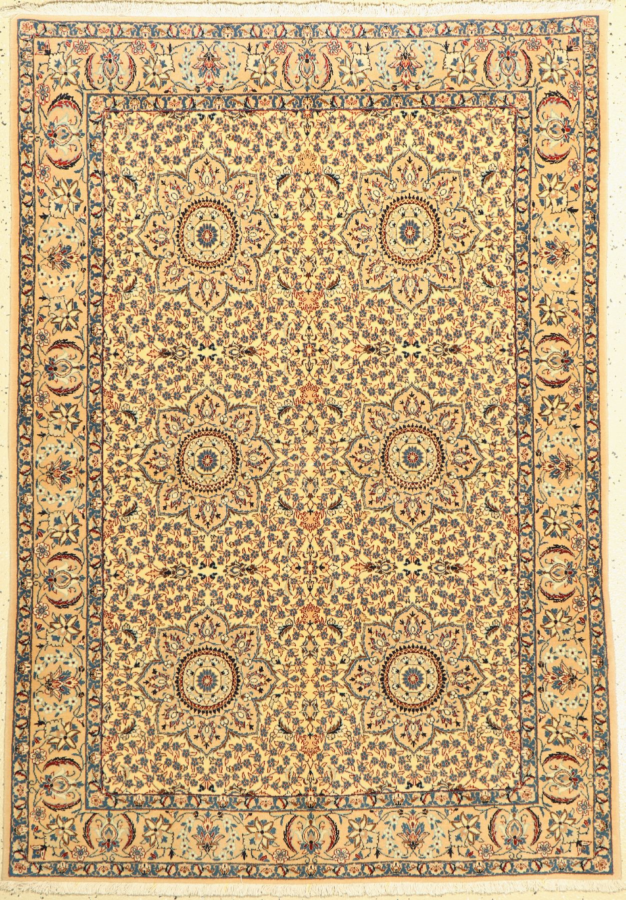 Nain fein, Persien, ca. 50 Jahre, Korkwolle, ca. 165 x 115 cm, EHZ: 2
