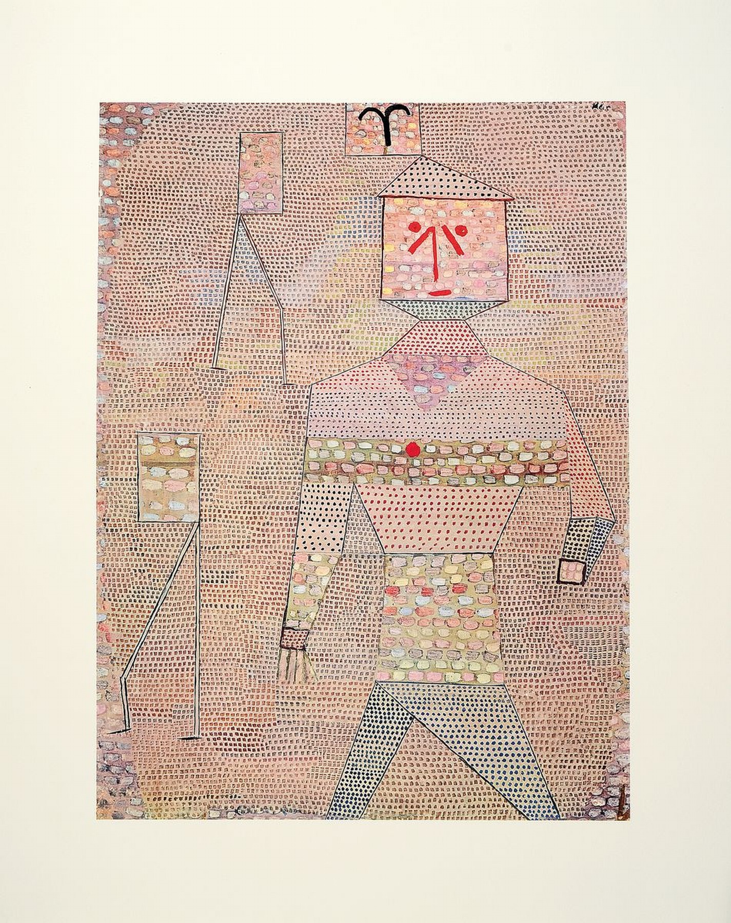 Paul Klee, 1879 Münchenbuchsee/Schweiz - 1940 Muralto, Vierfarbdruck auf Bütten, "General en Chef" (1932), Galerie Maeght, Paris 1977, ...