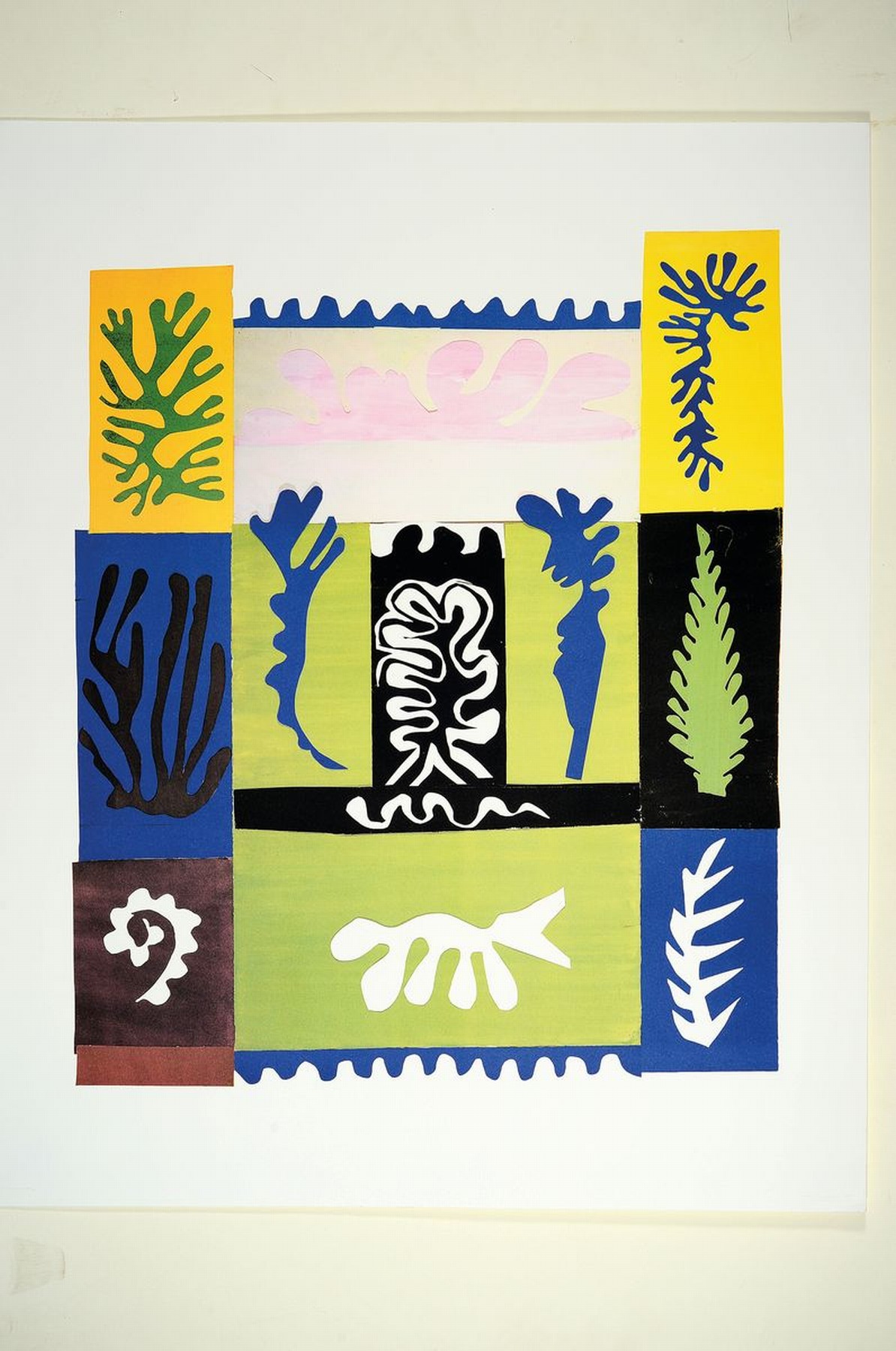 Detail k: Henri Matisse, 1869 Le Chateau-Cambresis - 1954 Nizza, Farboffset, "Tahiti" (1947), Galerie Maeght Paris, ohne Rahmen, eine Ecke l. ...
