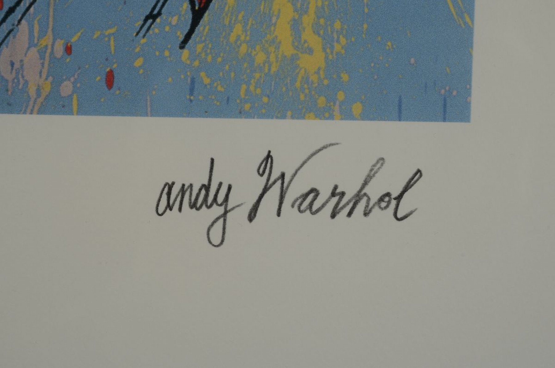 Detail a: Andy Warhol, 1928 Pittsburgh - 1987 New York , Lithographie auf Museum Board, "Superman",handnummeriert Ed. 1713/5000, im Druck signiert, ...
